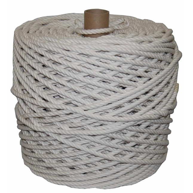 T.W. Evans Cordage 0.3125-in x 1200-ft Twisted Cotton Rope (By-the