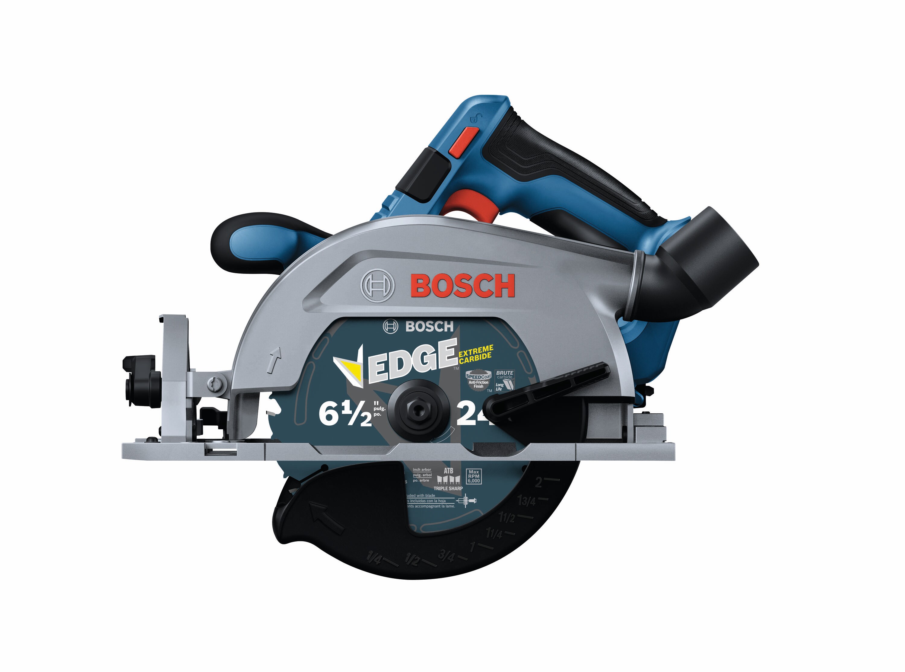 Bosch 18-volt 6-1/2-in Brushless Cordless Circular Saw (Bare Tool) in ...