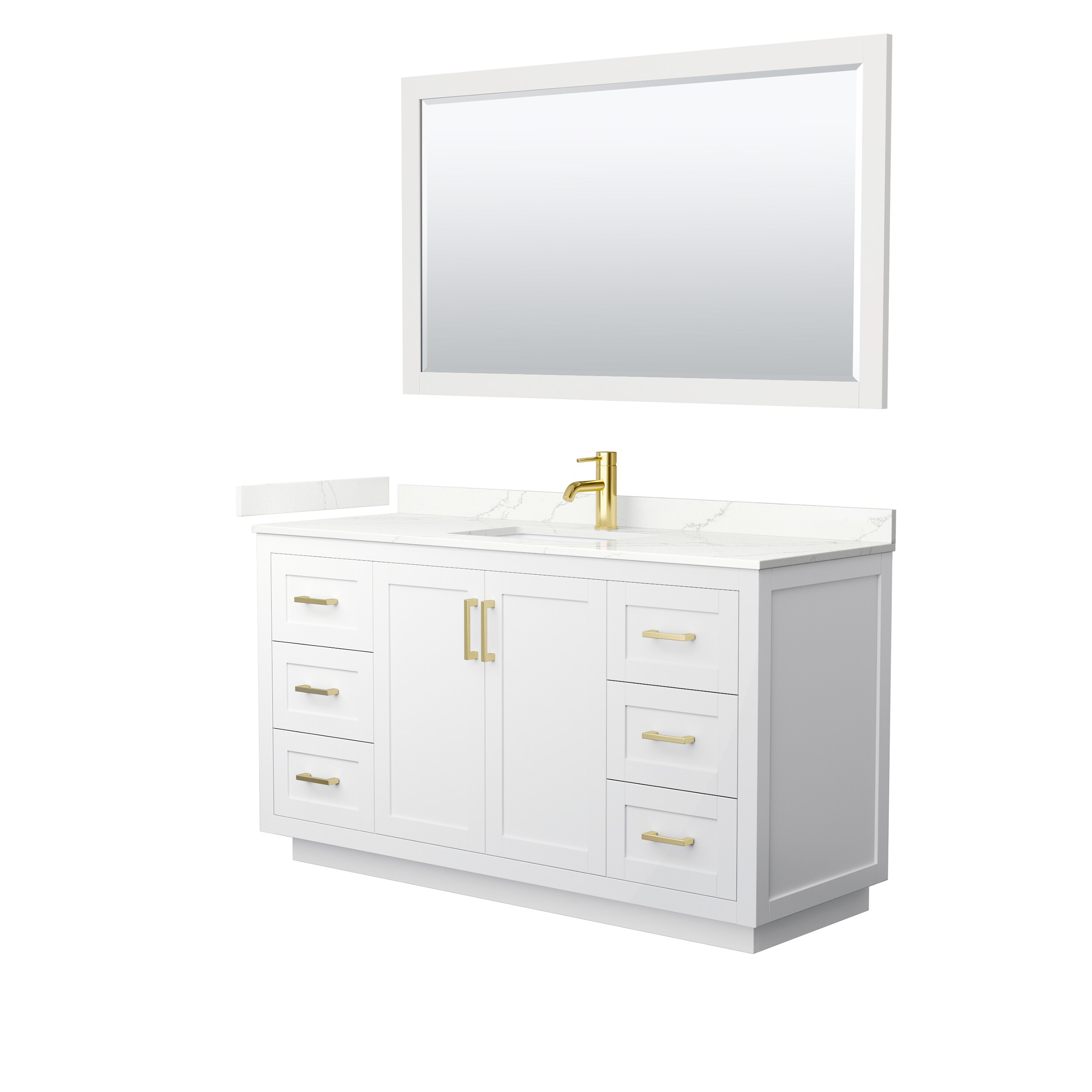 Wyndham Collection WCF292960SWGGTUNSM58 Bath-Vanity-Combo - View #2