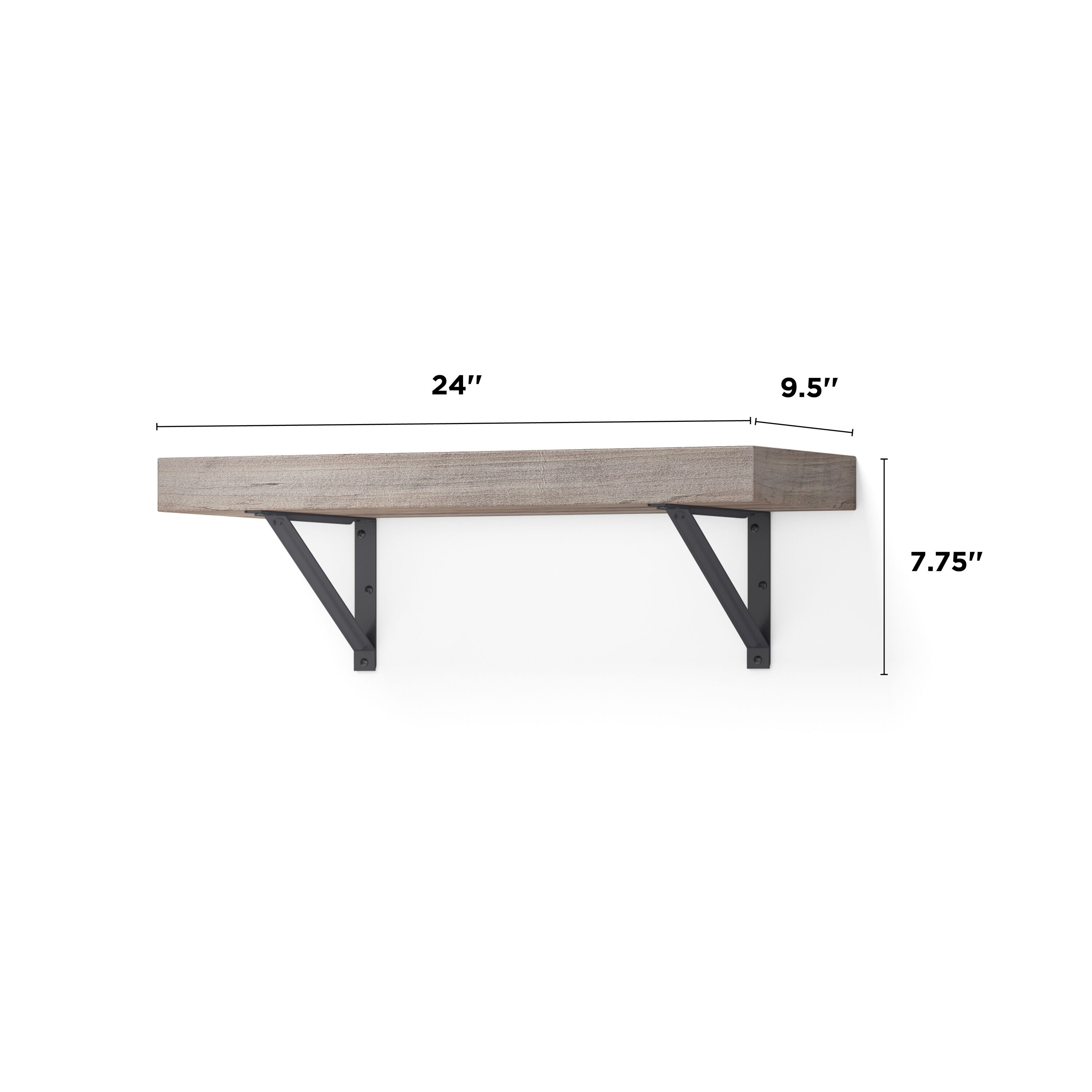 allen + roth WSL24KSG Wall-Mounted-Shelving - View #7