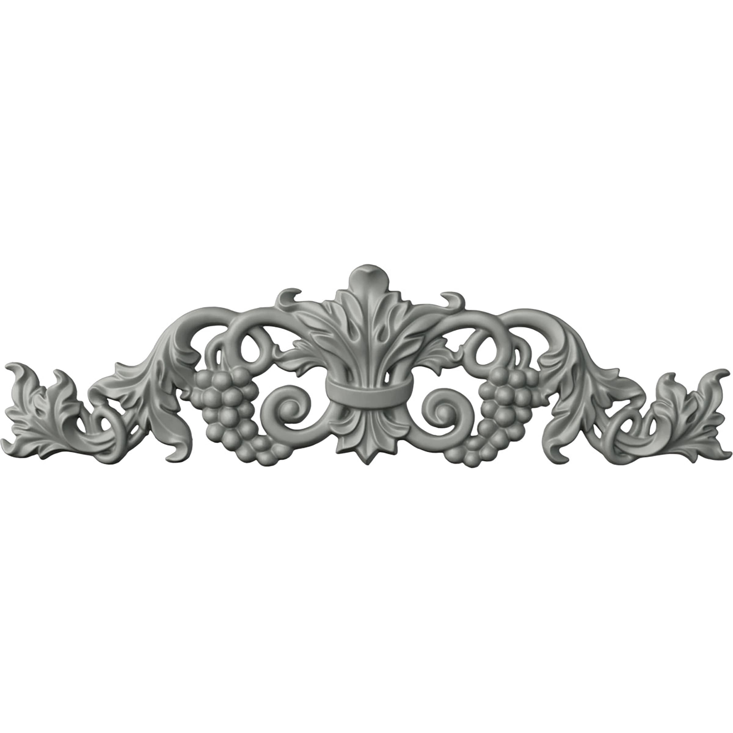 Ekena Millwork ONL19X05X01GR Grape and Leaf 19.25-Inches W x 5.375-Inches H Primed Applique