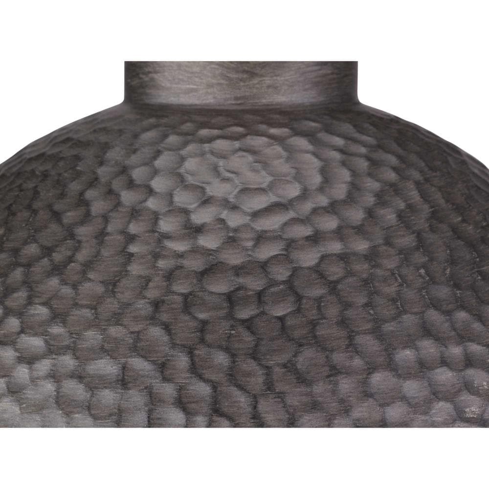 Antique Pewter Hammered Copper Wall Lantern, 12-inch