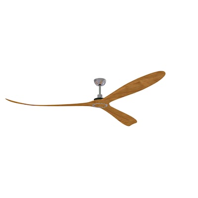 Titanium Indoor Outdoor Ceiling Fan, 3 Blade Wood Ceiling Fan No Light
