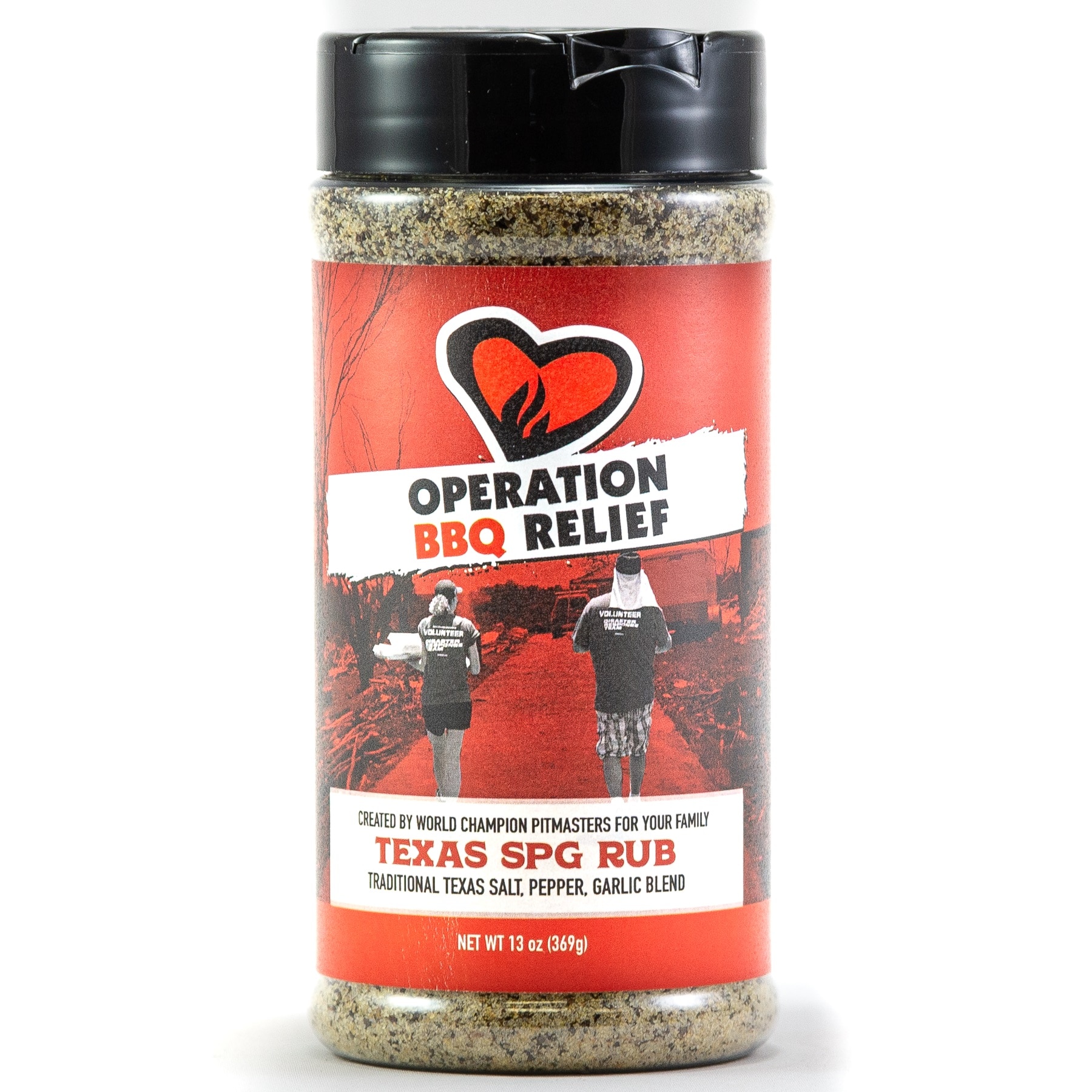 Operation BBQ Relief Texas SPG 13 oz Rub Large Bottle