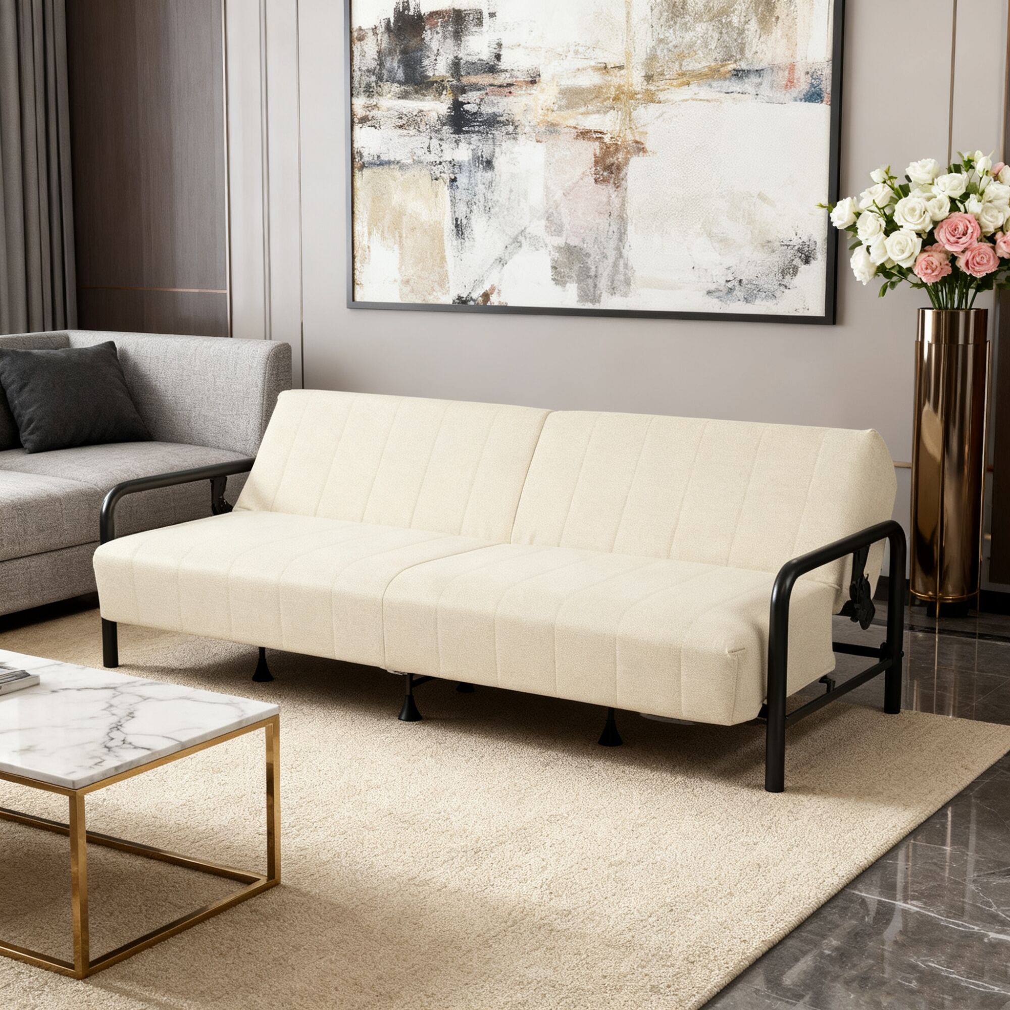 Homy Casa CLICKO BEIGE futons - View #4