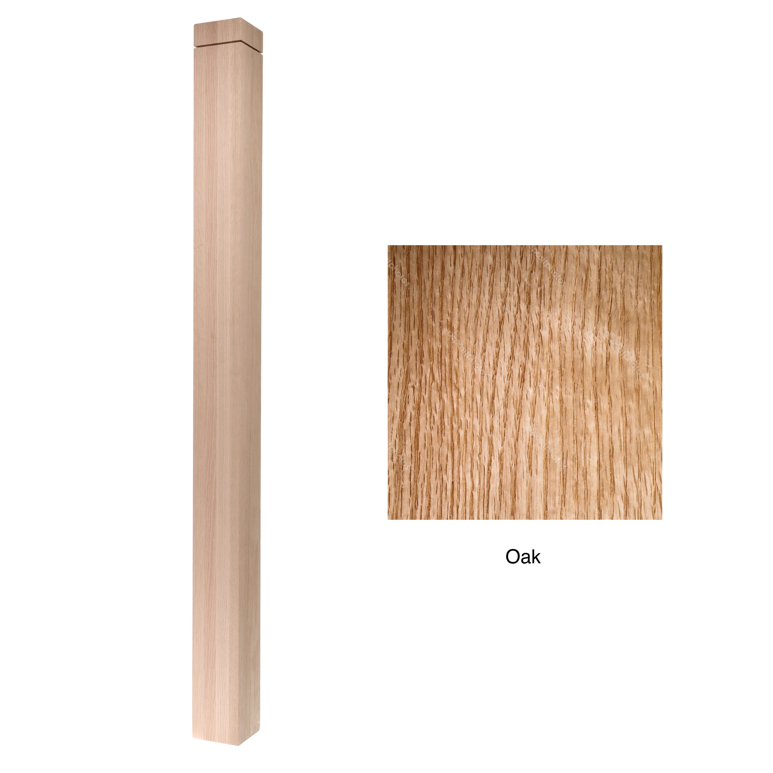 RELIABILT WG350N48OAK Interior-Stairpart-Newel-Posts - View #3