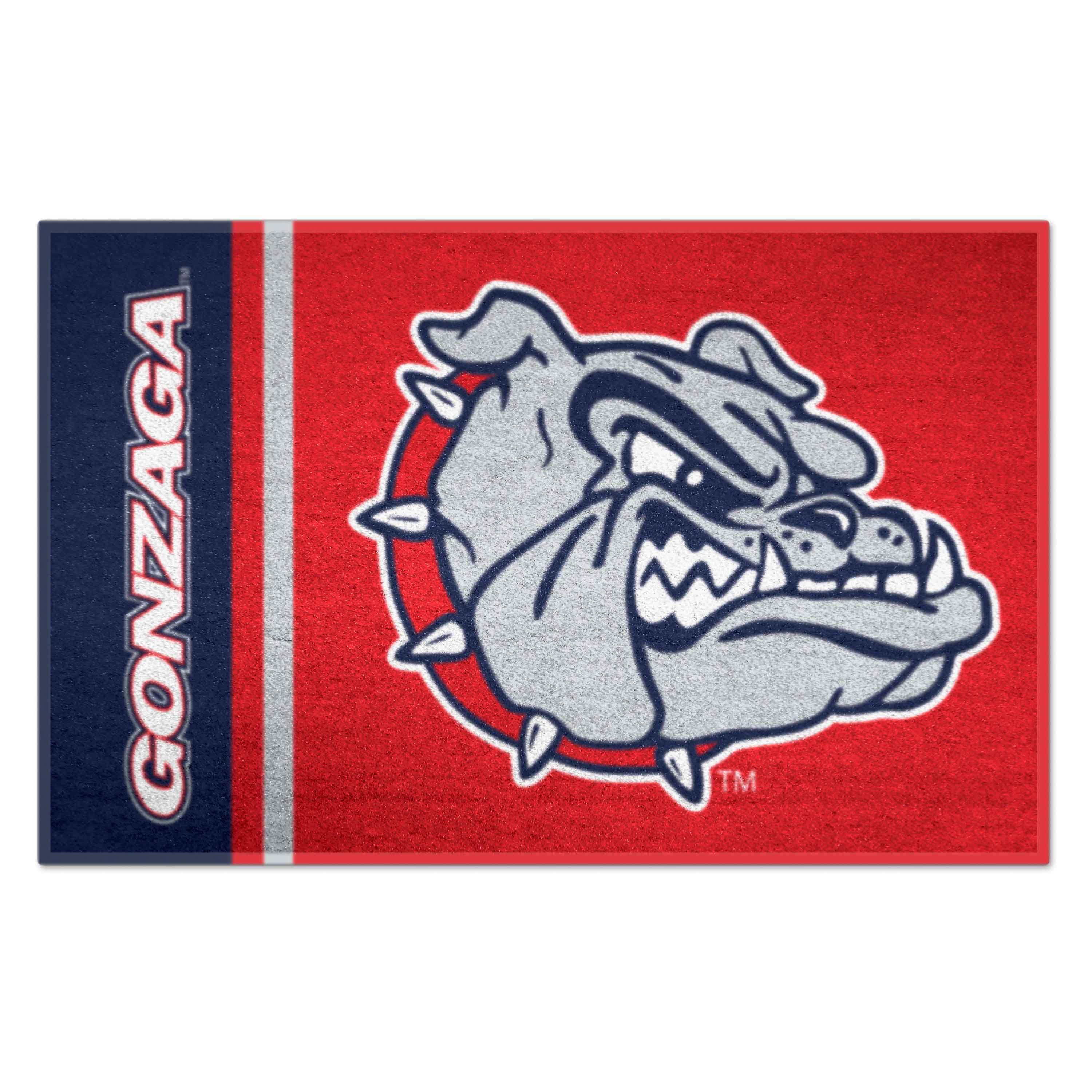 FANMATS 24289 Gonzaga Bulldogs 2-ft x 3-ft Red Nylon Rectangular Indoor or outdoor Decorative Sports Door mat