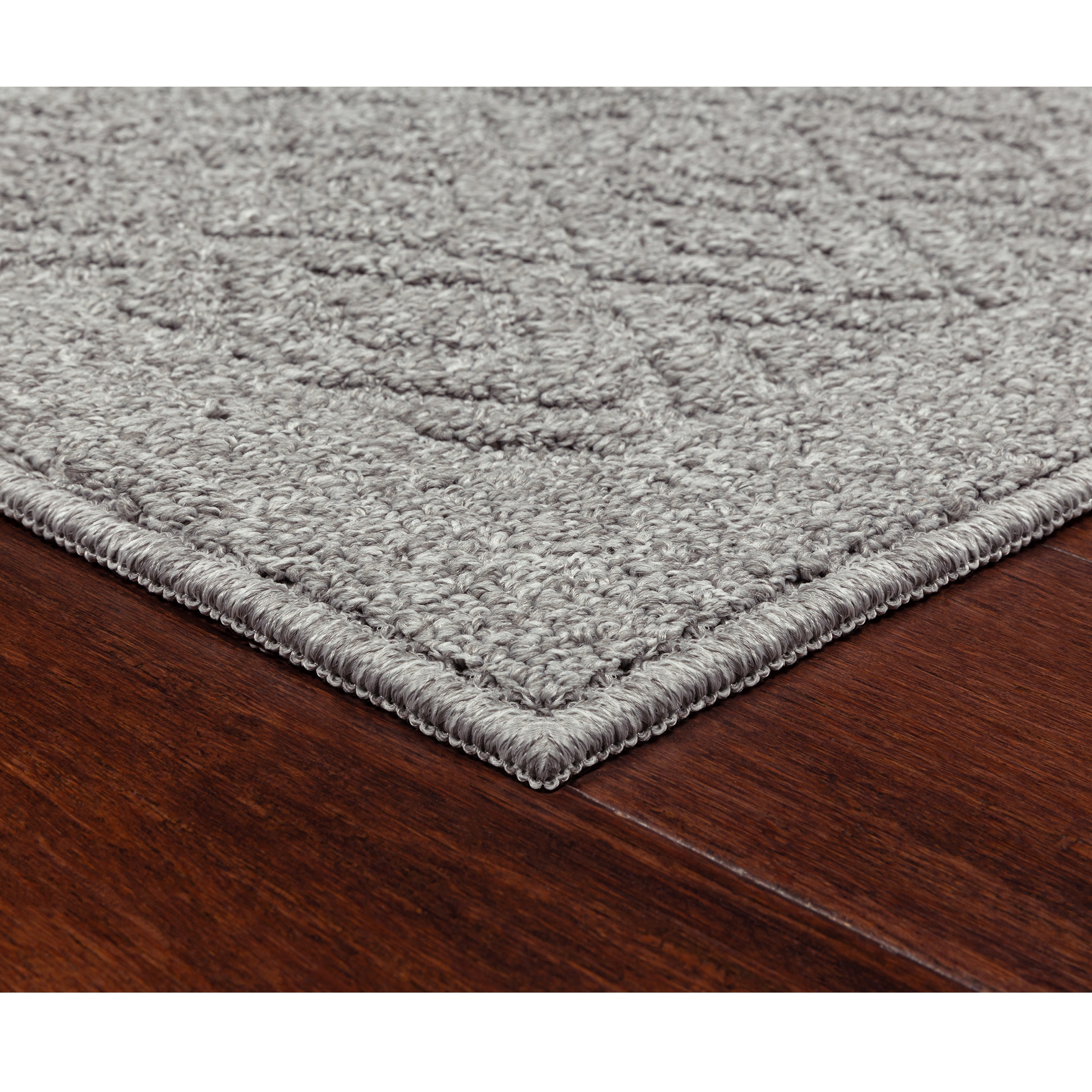 Style Selections Wilson 3 X 4 (ft) Gray Indoor Border Machine Washable ...