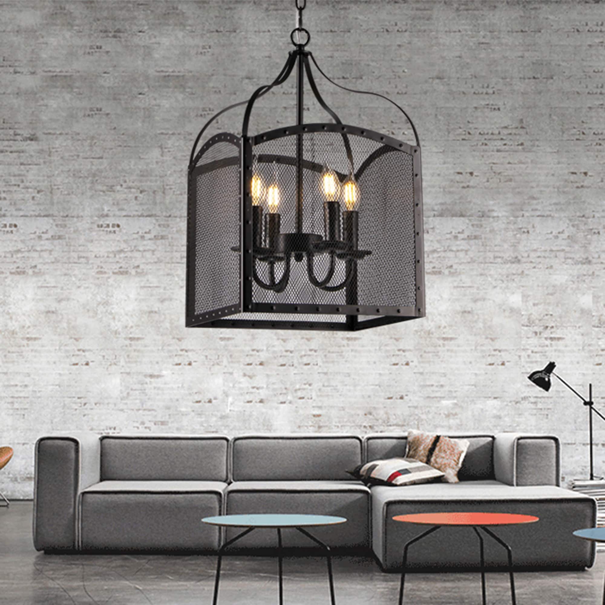 Warehouse of Tiffany P1726-4 4 -Light Chrome Modern/contemporary For Use in Bedrooms, Dining Rooms, Foyers, Kitchens, Living Rooms Chandelier
