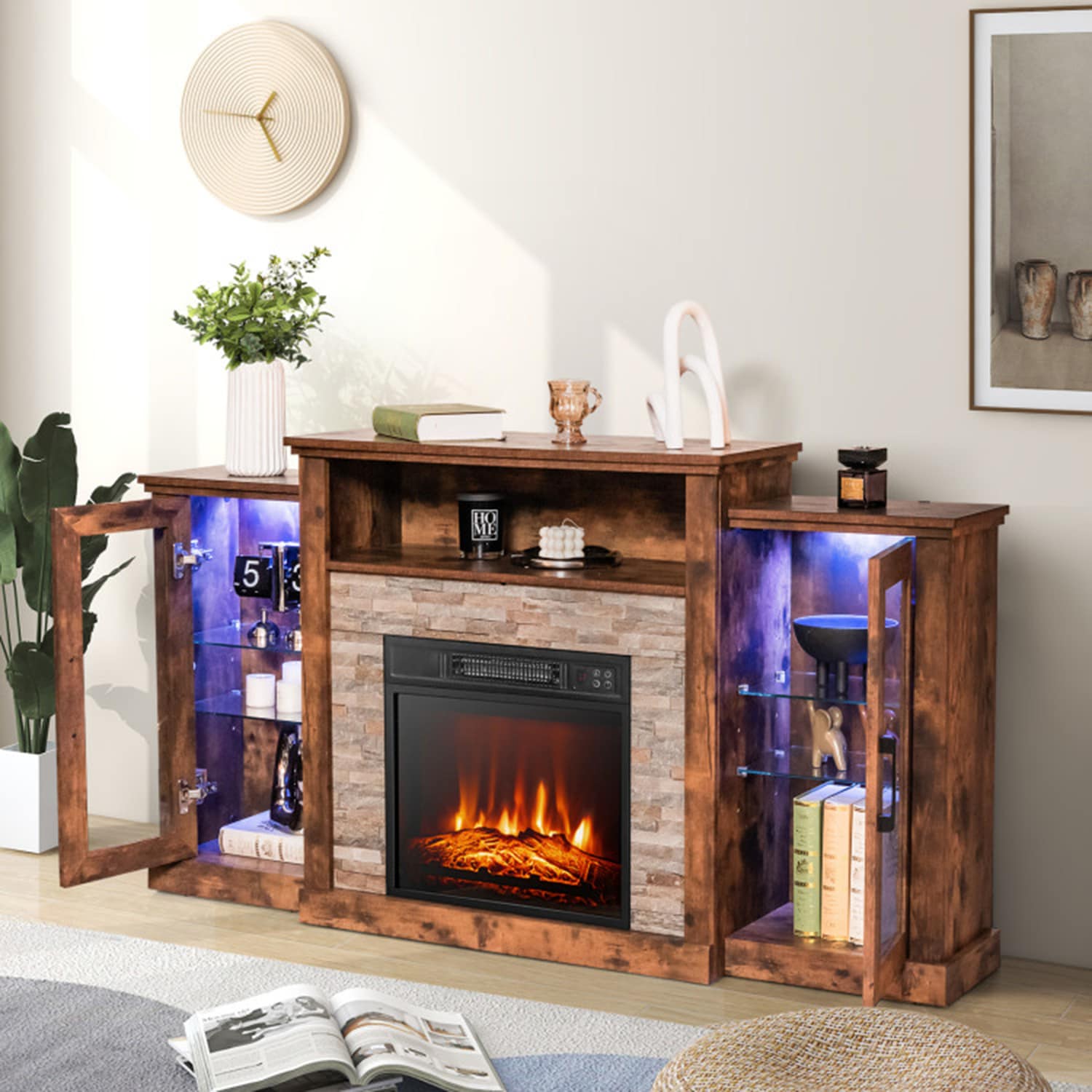 Clihome CL-FP10181BN Electric-Fireplaces - View #3