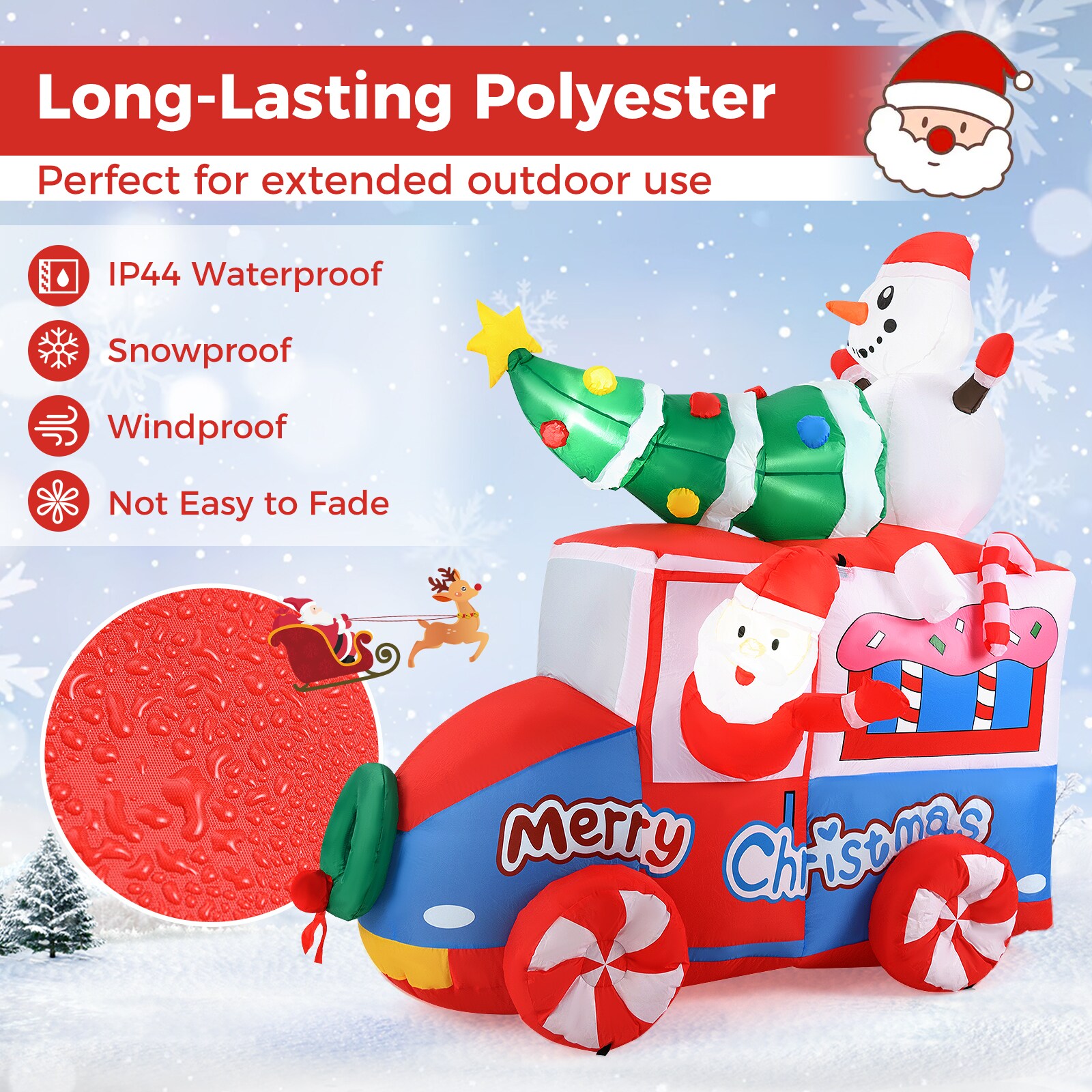 WELLFOR HYG24013US Christmas-Inflatables - View #4