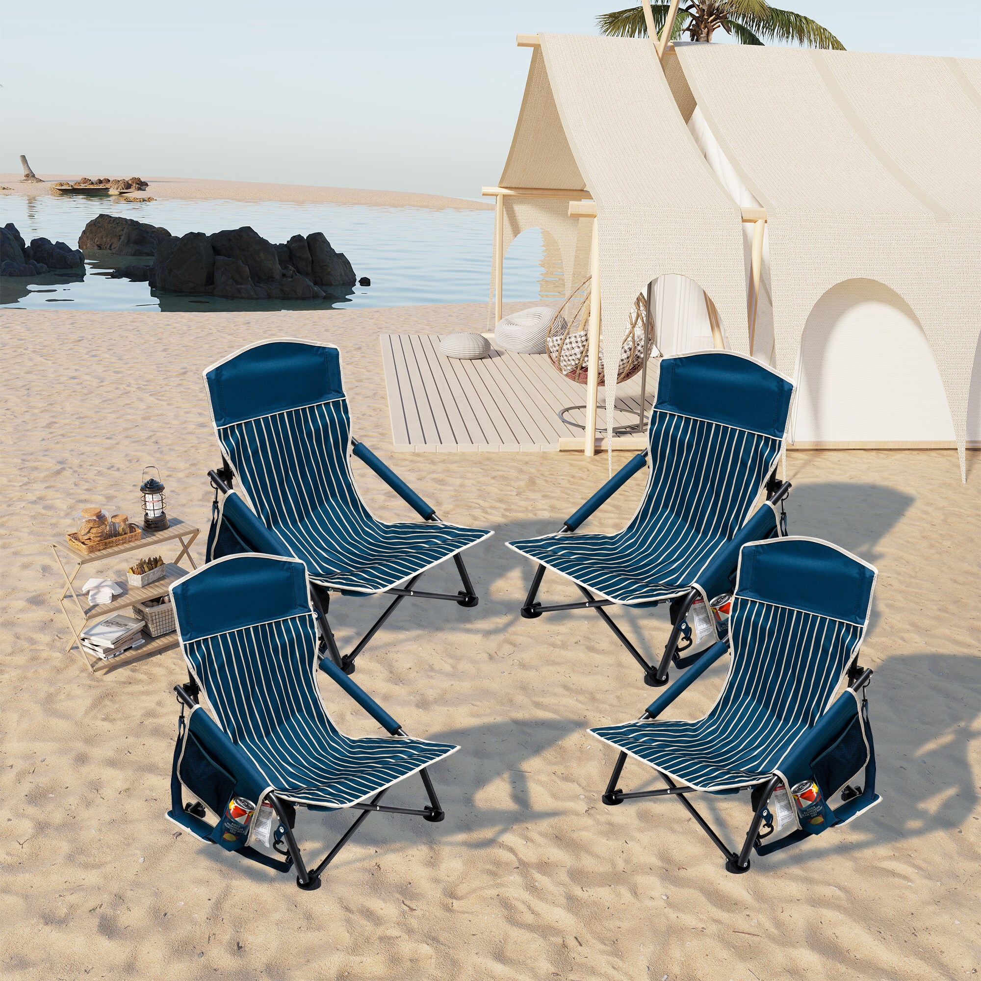 Clihome CL-P4AC2417GBU3 Beach-Camping-Chairs - View #2