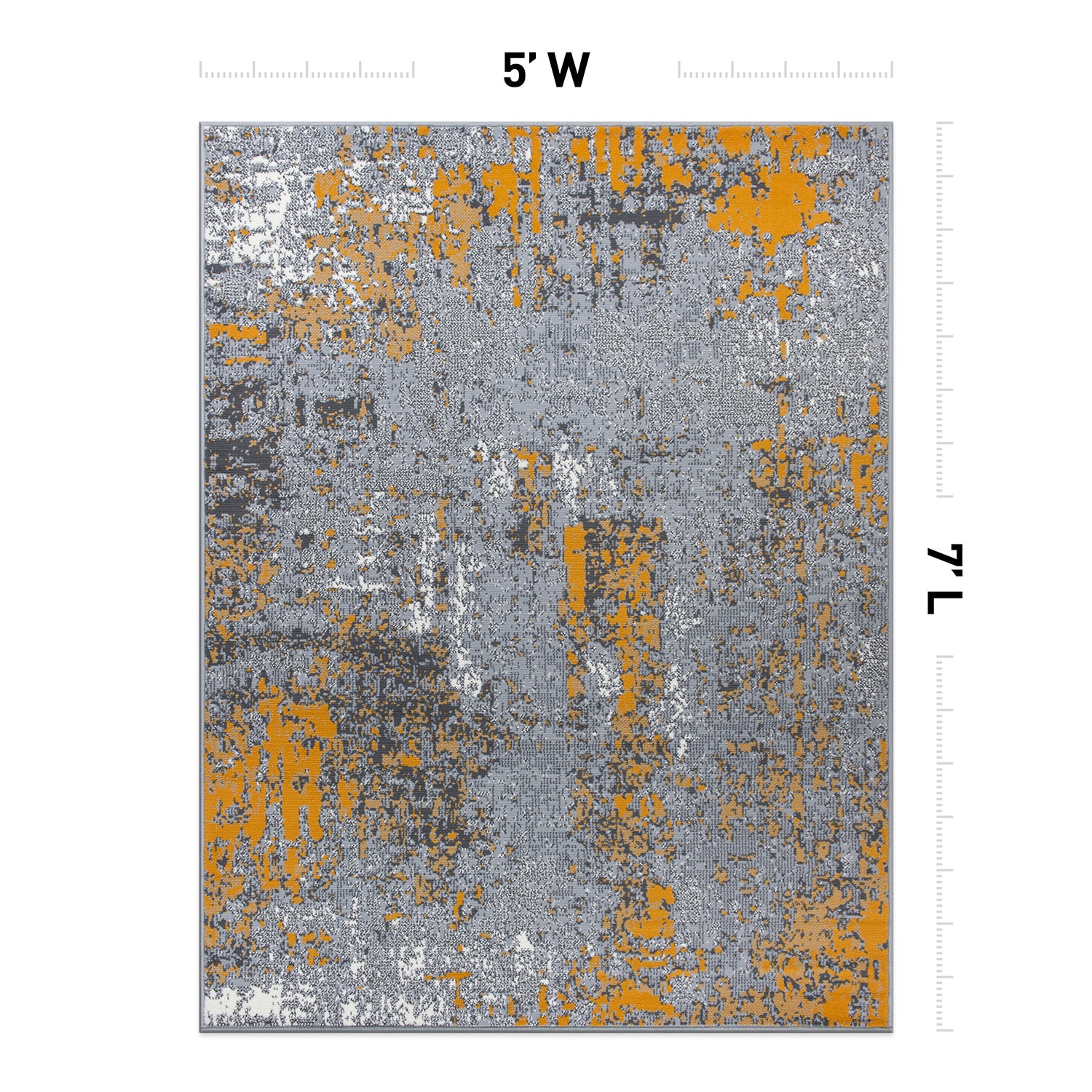 World Rug Gallery 3006MUSTARD5X7 rugs - View #2