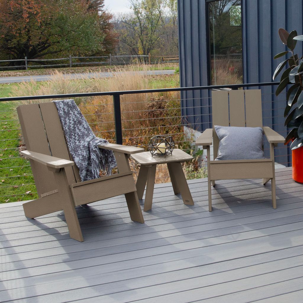 highwood AD-KITAD01-WBR 3 -Piece Patio Conversation Set