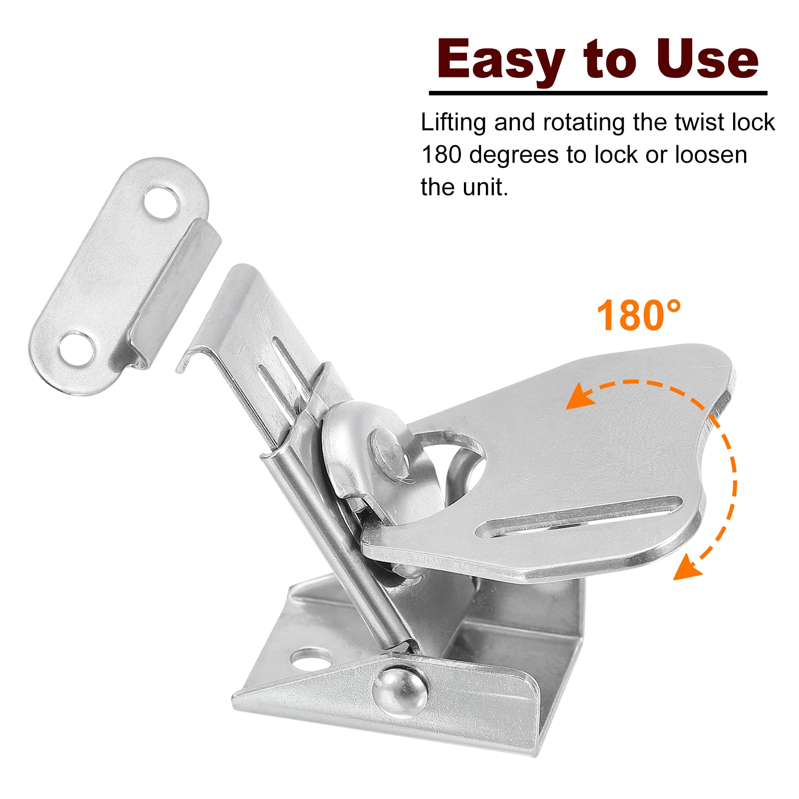 Unique Bargains S25093001UX7238 Cabinet-Latches - View #4