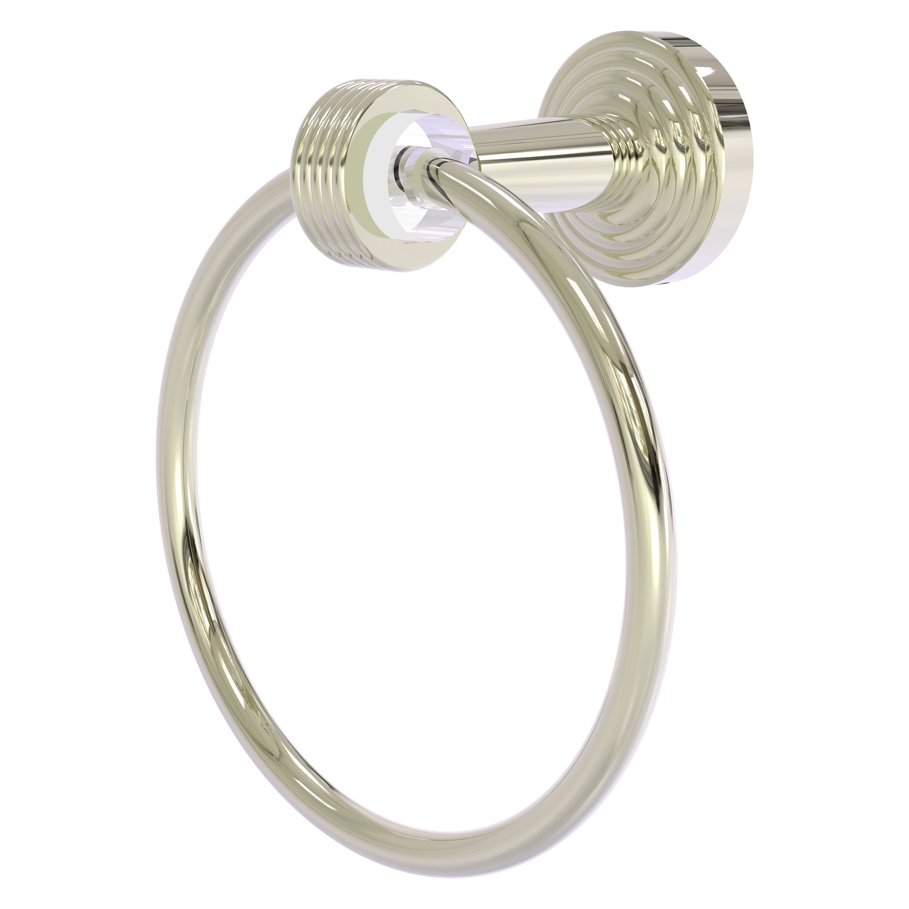 Allied Brass PB-16G-PNI Pacific Beach Polished Nickel Wall mount Single Towel Ring