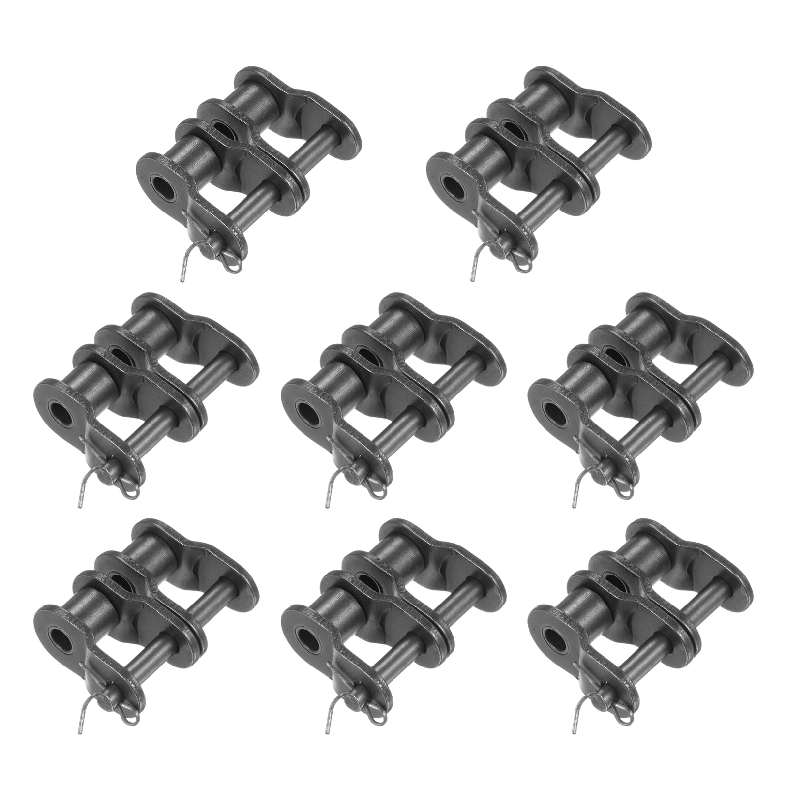 Unique Bargains 8pcs #50-2/10A-2 Double Chain Offset Half Link Roller 15.875mm Pitch Carbon Steel Master Connector Links for 10A-2/#50-2 Chain #S26042700UX6143