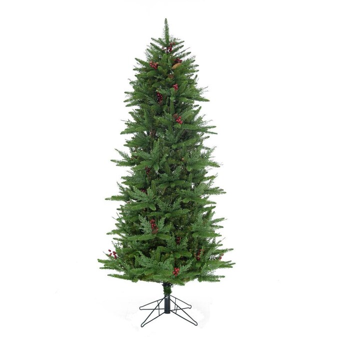 Fraser Hill Farm 6.5-ft Slim Artificial Christmas Tree in the ...