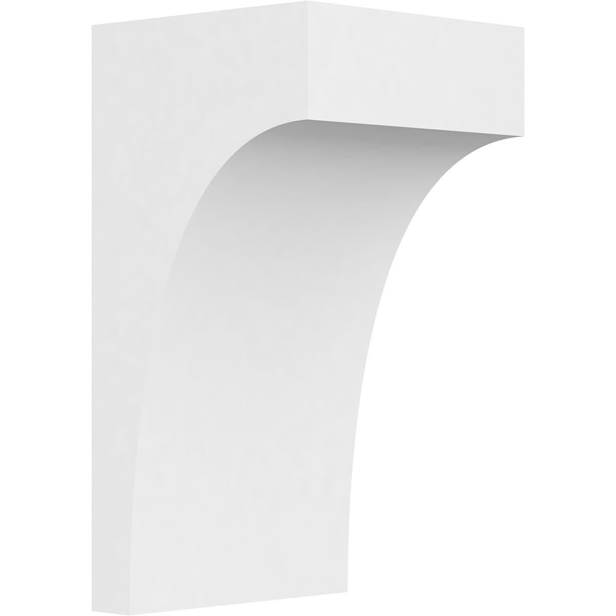 Ekena Millwork CORP05X05X10STO 5-in x 5-in x 10-in Standard stockport Unfinished White PVC Paintable Corbel