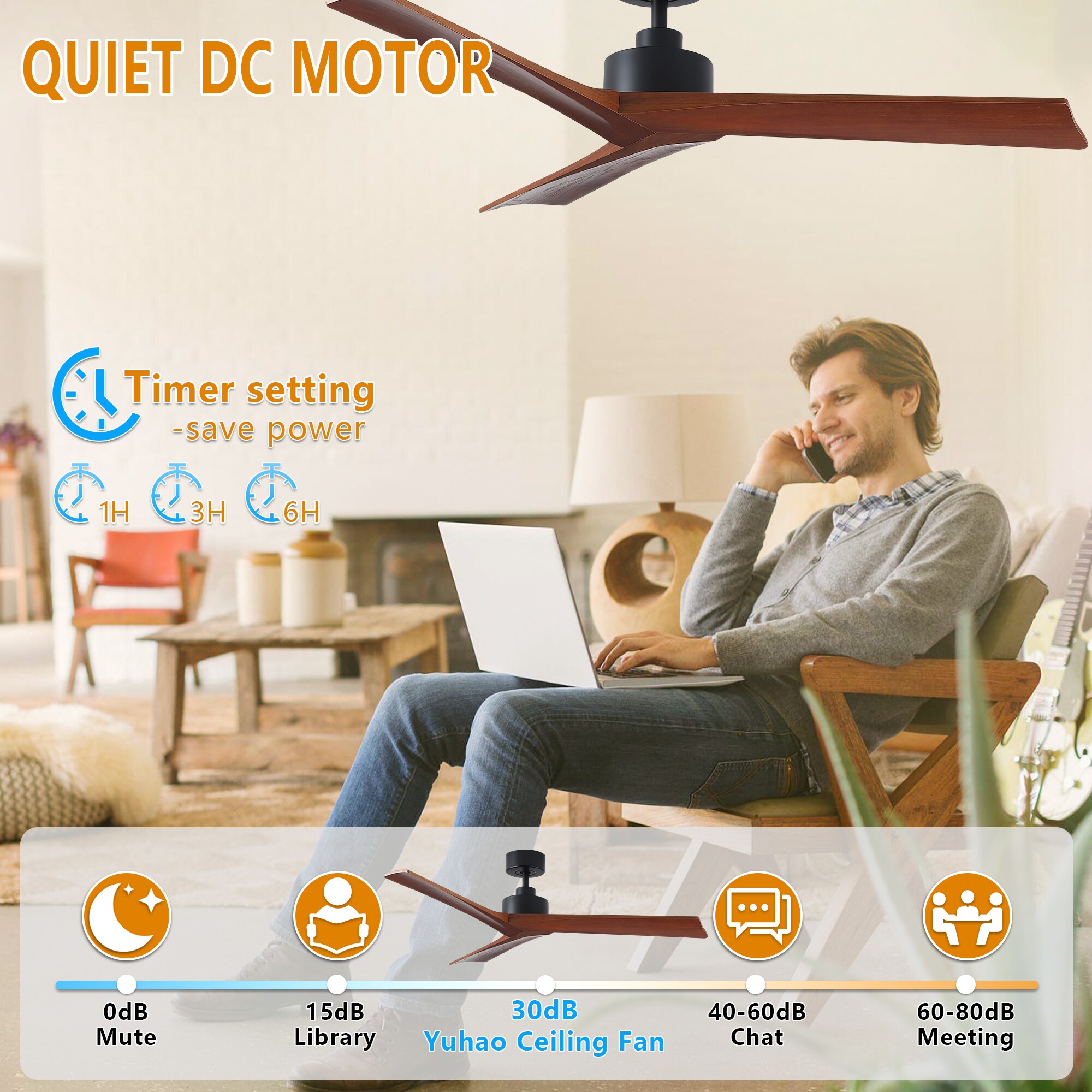 YUHAO LSDY1243NBK52 Ceiling-Fans - View #12