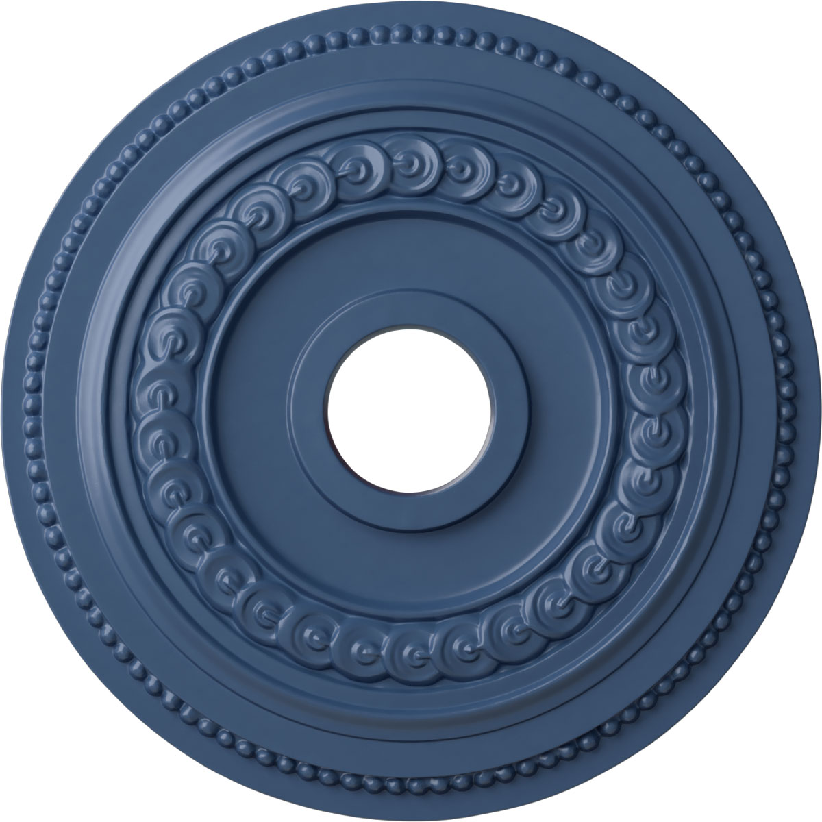 Ekena Millwork CM18OL1AMF Oldham 18-in W x 18-in L Painted Americana Polyurethane Whole Ceiling Medallion