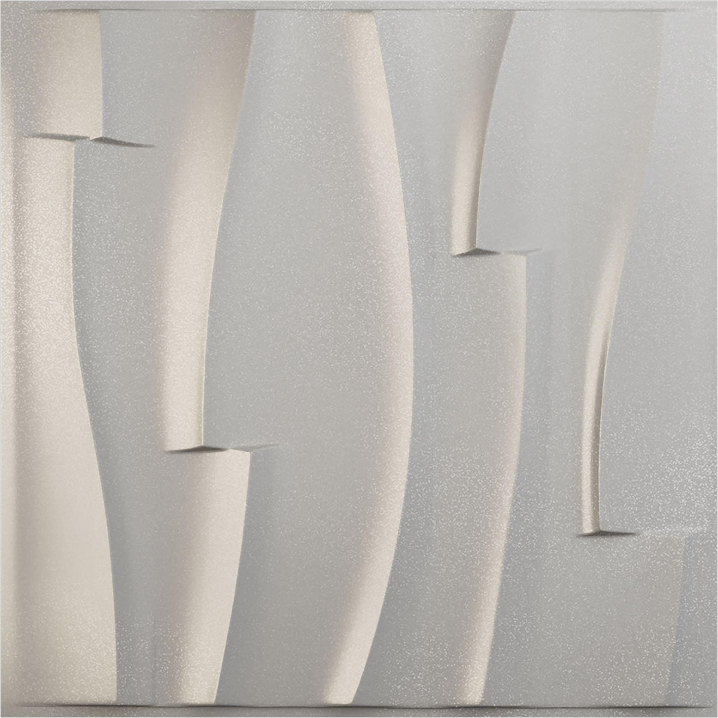 Ekena Millwork WP20X20BVASV-CASE-12 19-5/8-in x 19-5/8-in Embossed Paintable/Stainable Silver PVC Wall Panel ( 12 -Pack, Covers