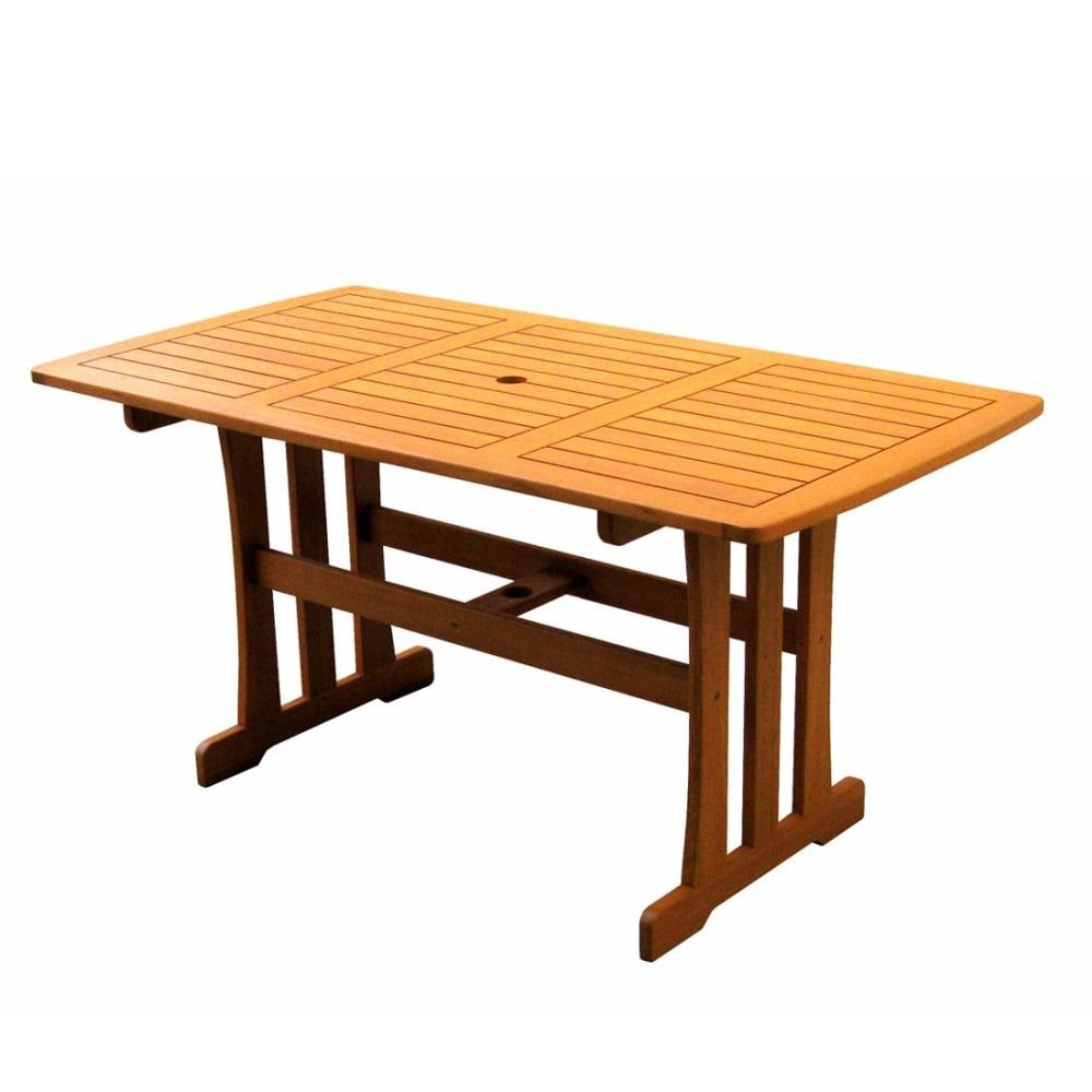 International Caravan TT-VN-0128-Tbl-IC Furniture Piece Royal Tahiti Outdoor Wood 32 Square Table 
