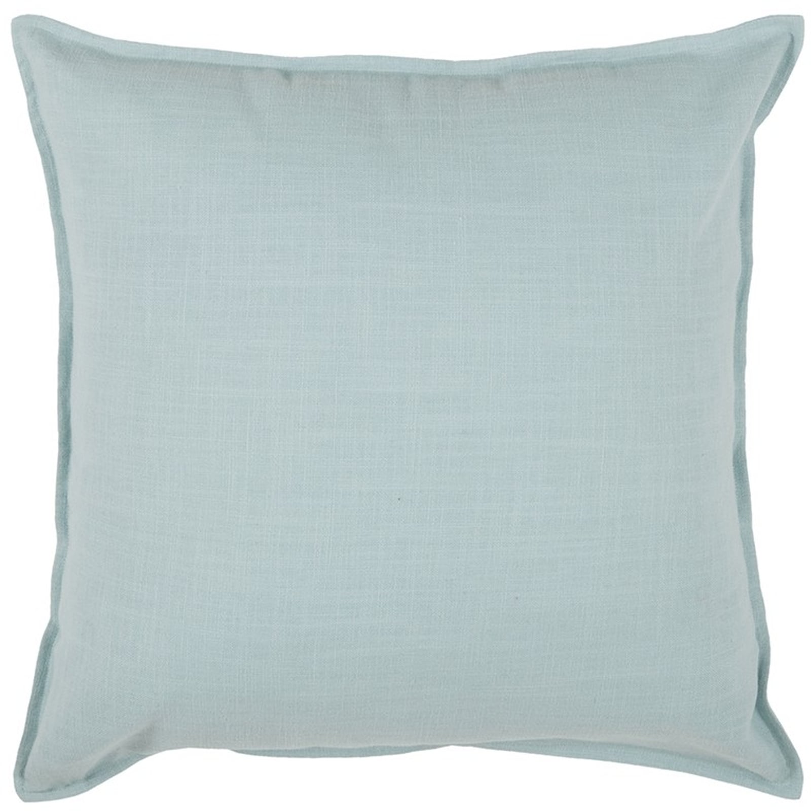 HomeRoots 4000403524 20-in x 20-in Aqua Square Indoor Decorative Pillow