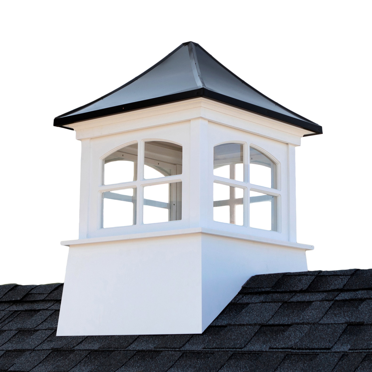 Good Directions 2148WVBLK Windsor 48-in x 72-in Black Vinyl Cupola with Aluminum Roof