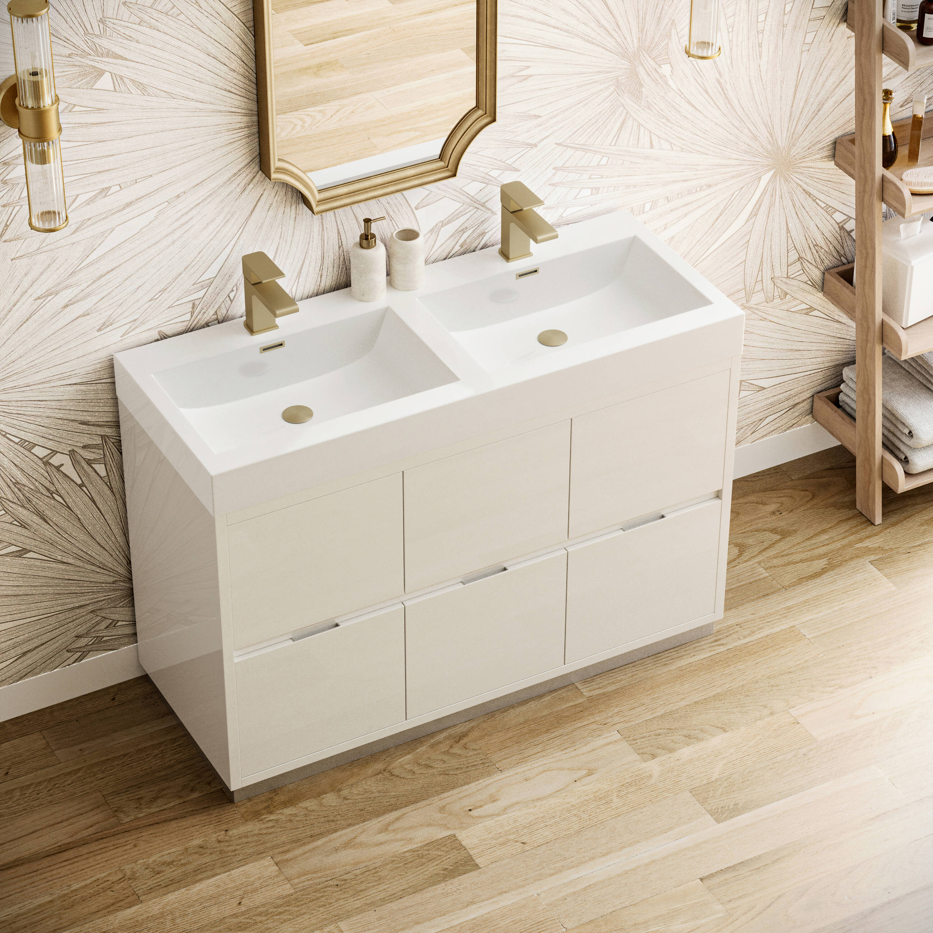 Fresca FCB8448WH-D-I Bath-Vanity-Combo - View #4