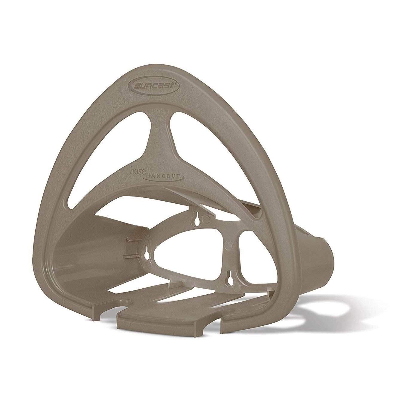 Suncast - Hangout HH150 Wall-Mount Hose Holder with Accessory Shelf Fits 150 ft Hose Taupe 4 Pack.