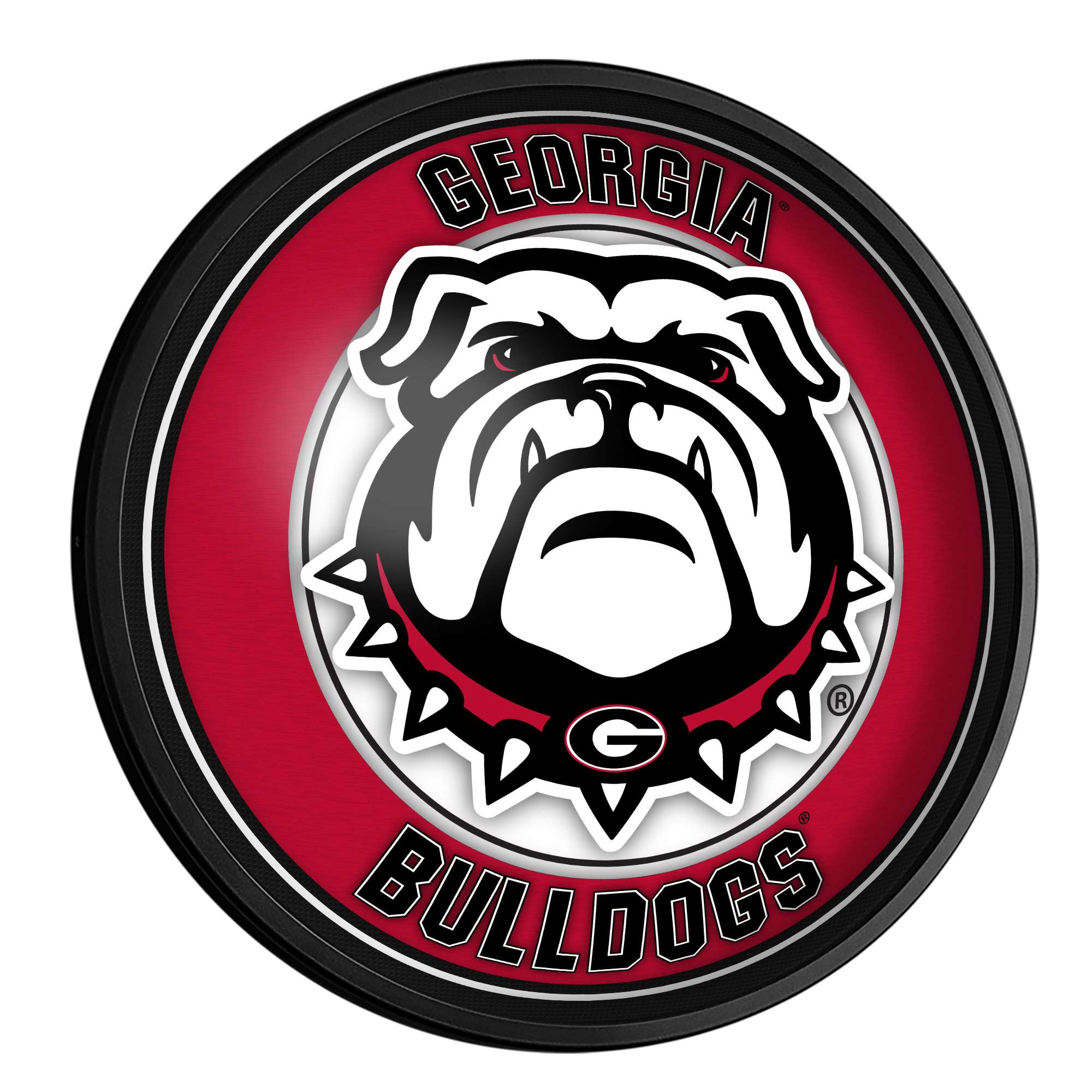 The Fan-Brand NCGEOR-130-02 Georgia Bulldogs Slimline Wall Lights 18-in Constant LED Game room Lighted Sign