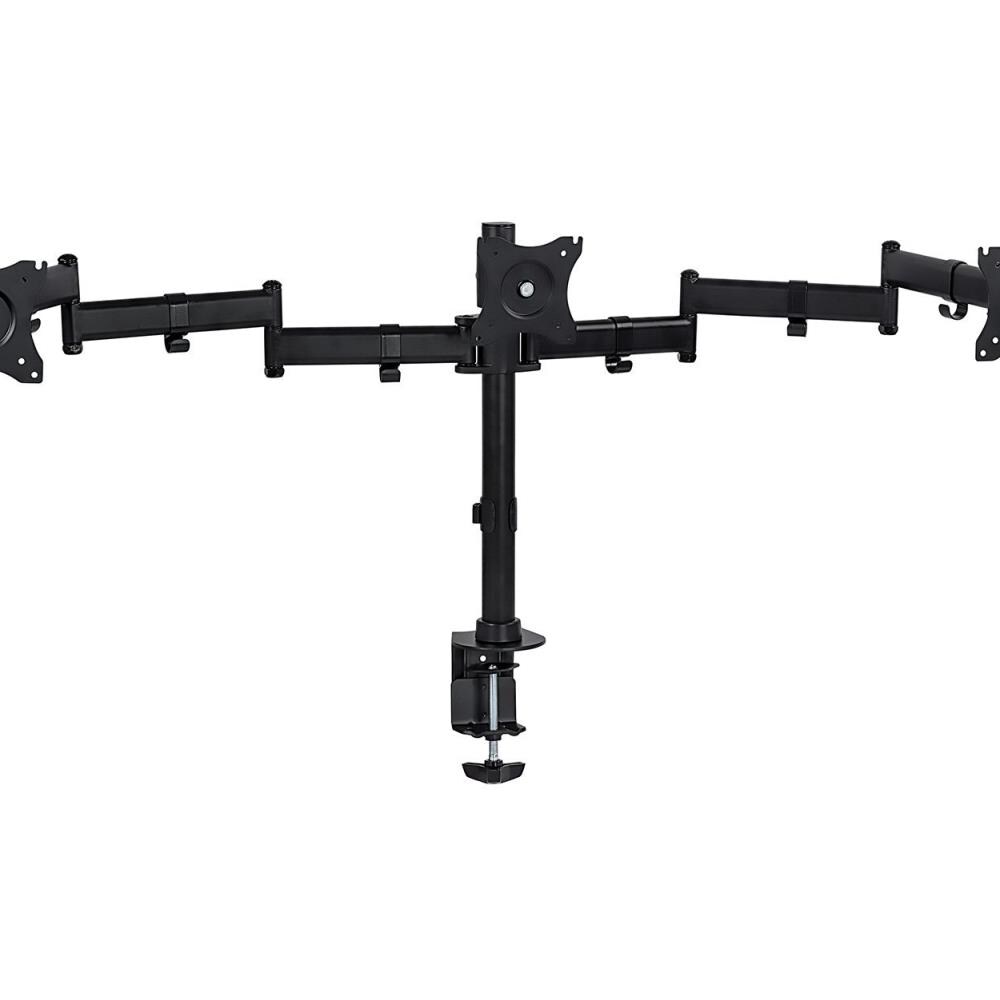  ZX9MNTT547 19-27 in. Triple Monitor Mount 3 Screen Desk Stand for LCD Computer Monitors