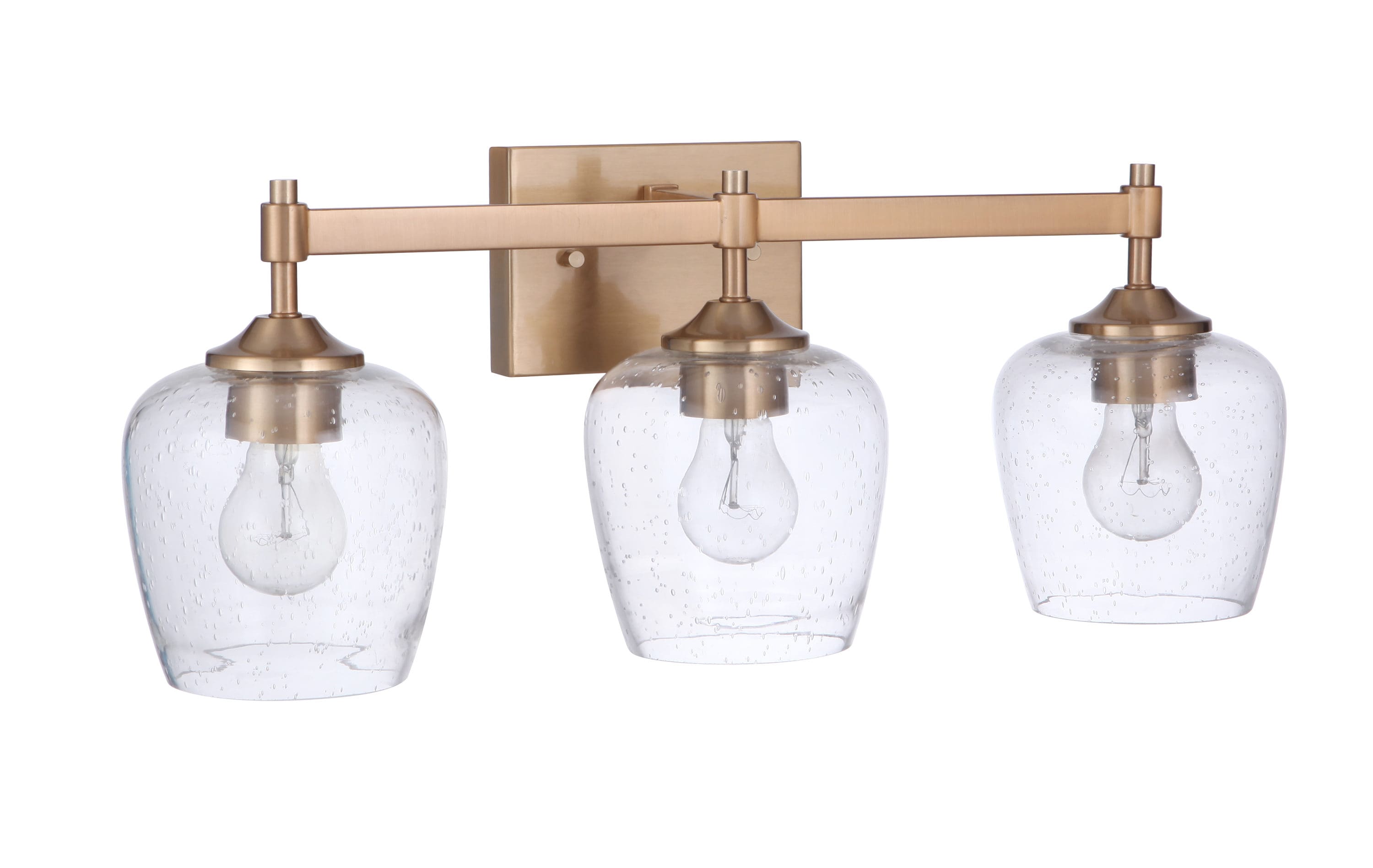 Craftmade 12422SB3 Stellen 22-in 3 -Light Satin Brass Traditional Vanity light