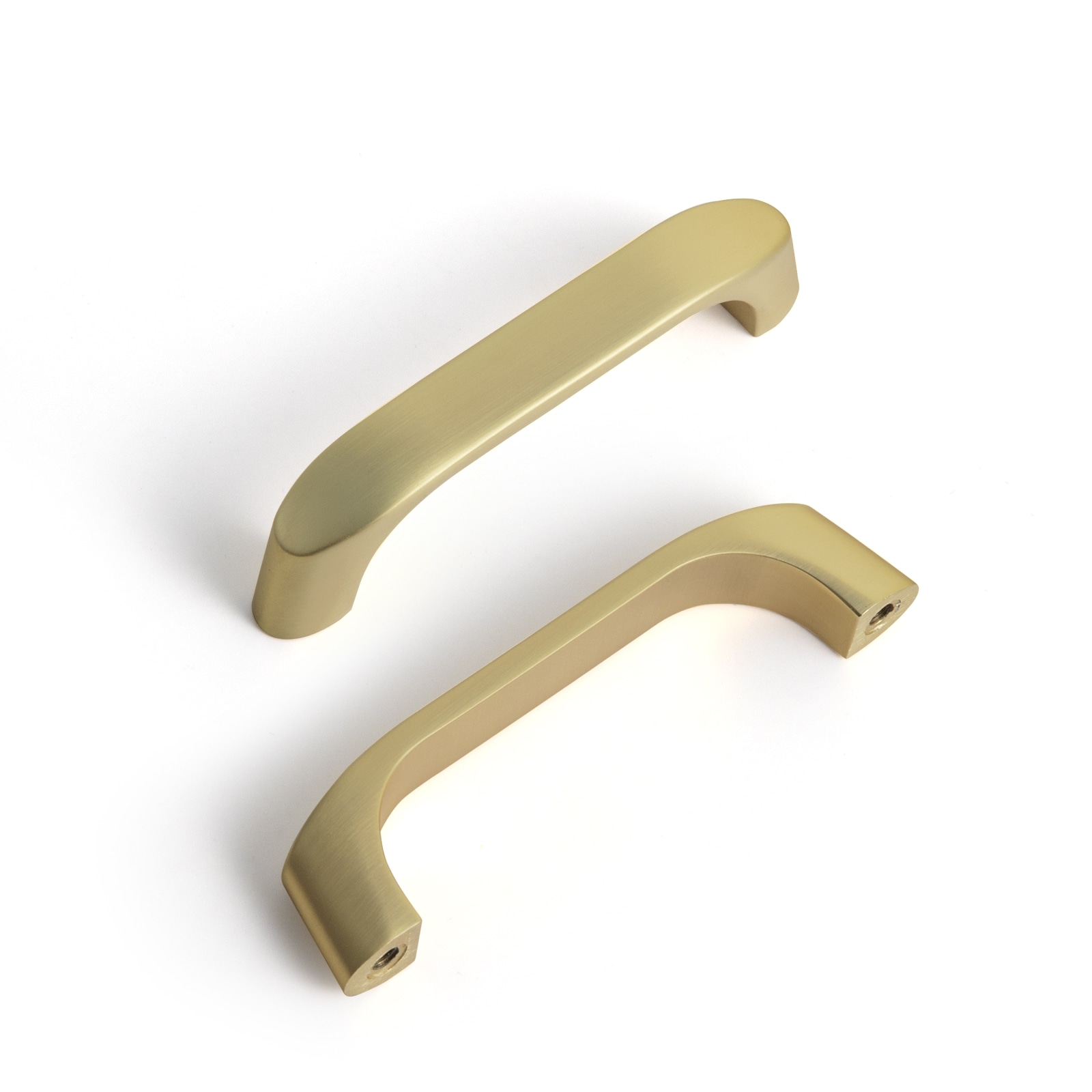 Miaokesen 8222TLS-76-6 3-in , 76mm Center to Center Light Brushed Brass Novelty Handle 6 -Pack