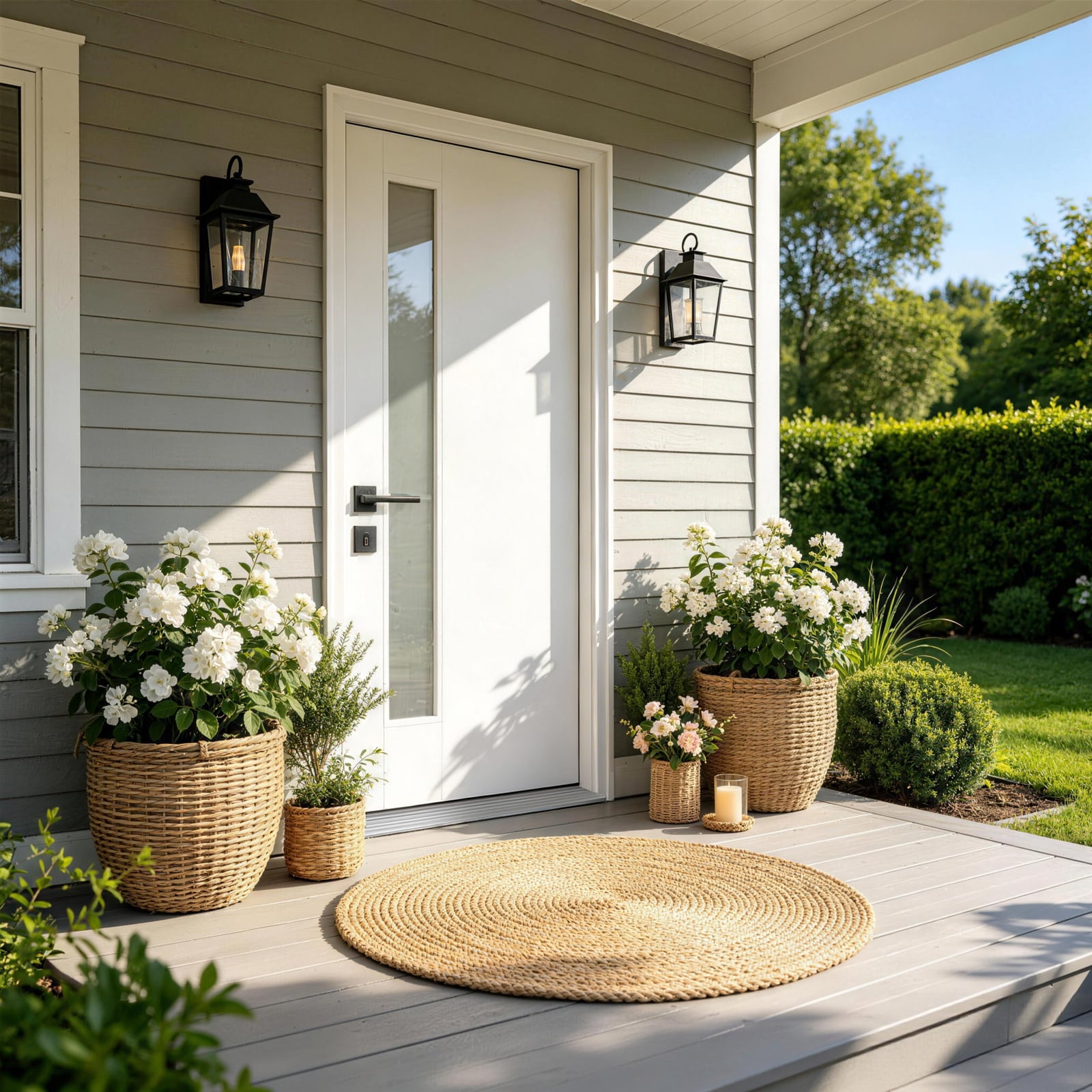 Vynxaria 36-in x 80-in White Fiberglass Prehung Entry Door With 9/16-Lite Frosted Glass, Right-Hand Inswing