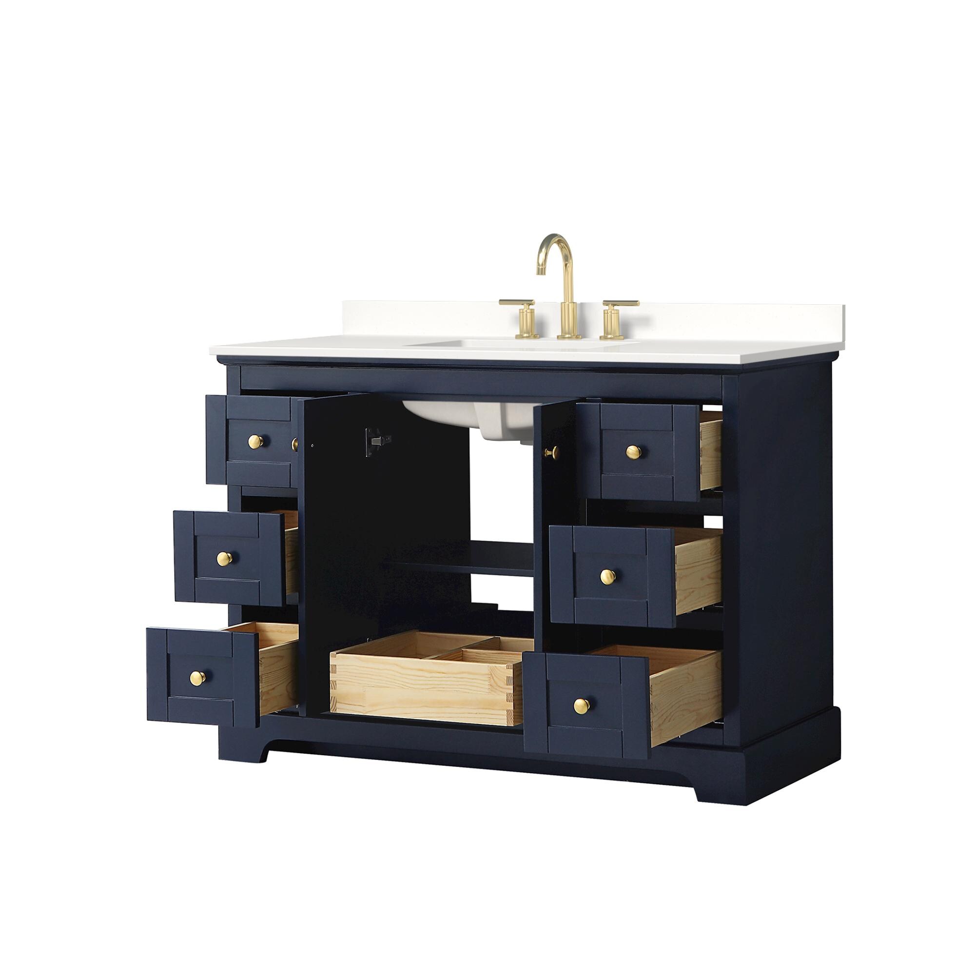 Wyndham Collection WCV232348SBLWQUS3MXX Bath-Vanity-Combo - View #3