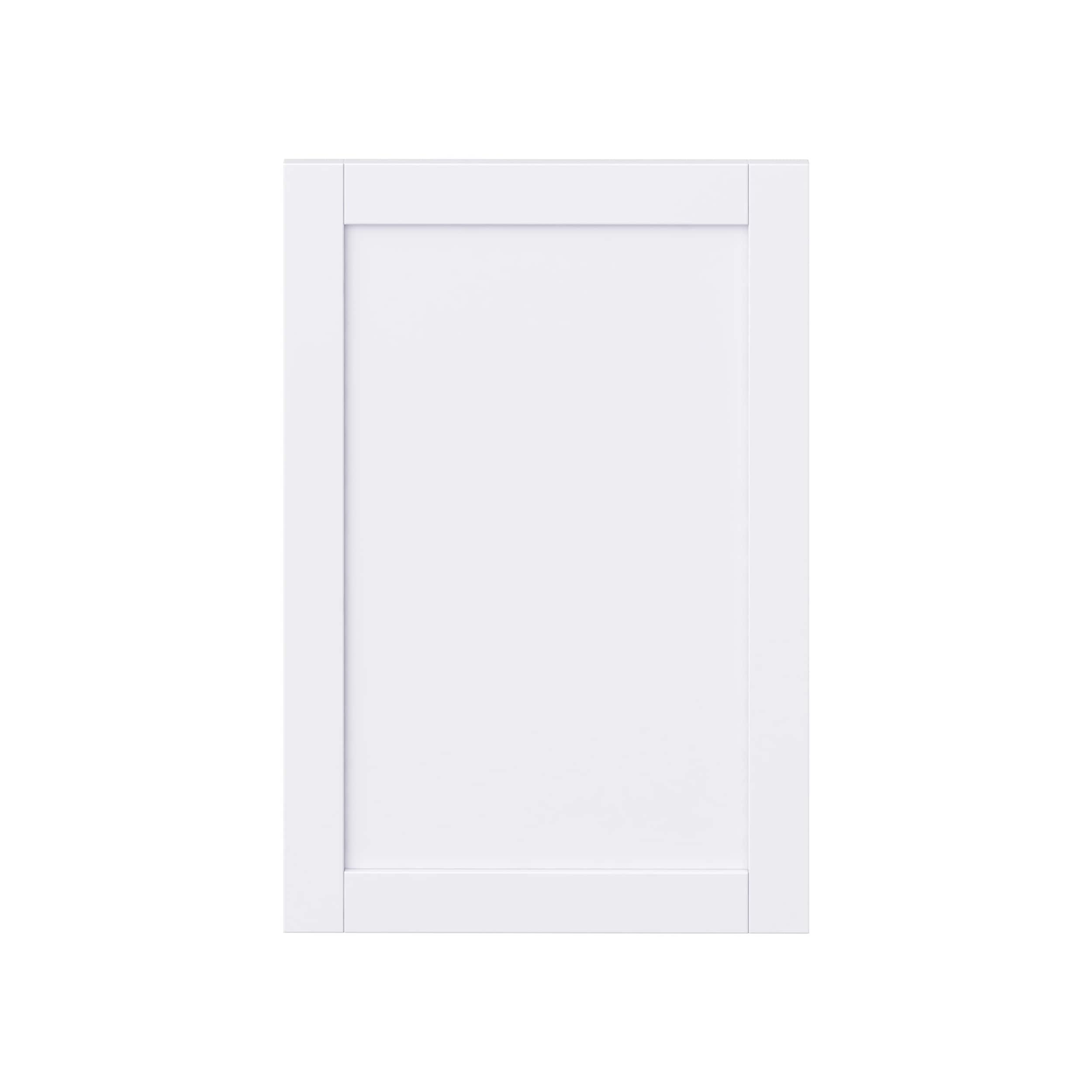 Hugo&Borg Rosemont 24-in W x 35-in H Glacier White Laminate Shaker Base and wall and pantry cabinet doors (Fits 24-in base box ) #DSDR2435-RM