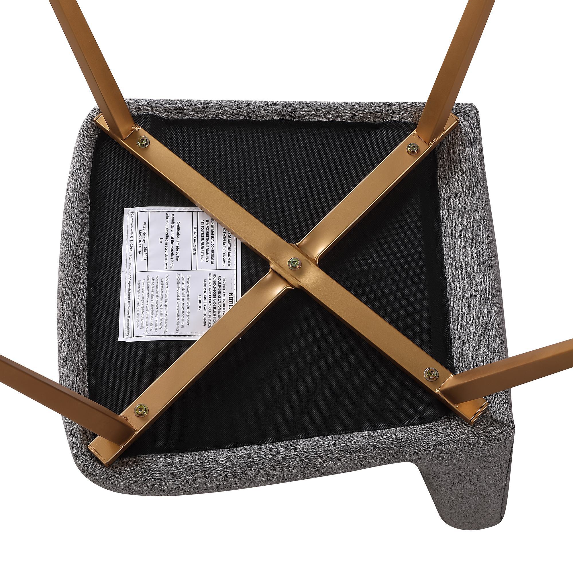 FARATI D2002DC-GREY Dining-Chairs - View #3