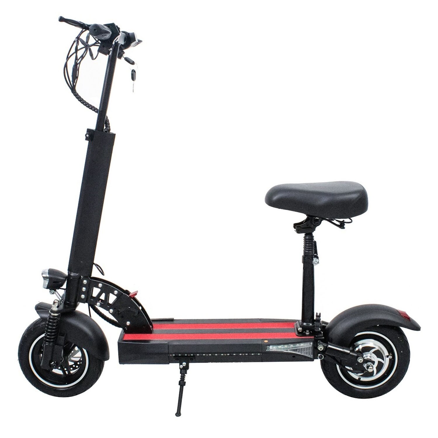SINOFURN 500w 48v 12.5ah E-scooters Off Road Foldable 10-in Long Range E- scooter with Seat in the Scooters department at