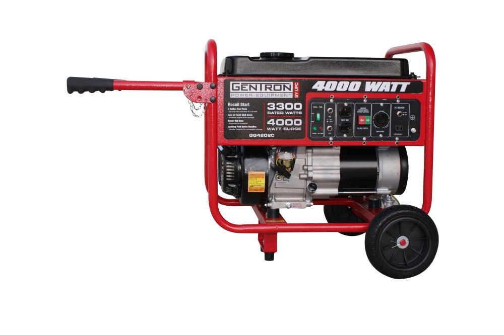 Gentron Power Equipment 3300-Watt Gasoline Portable Generator with Oem ...