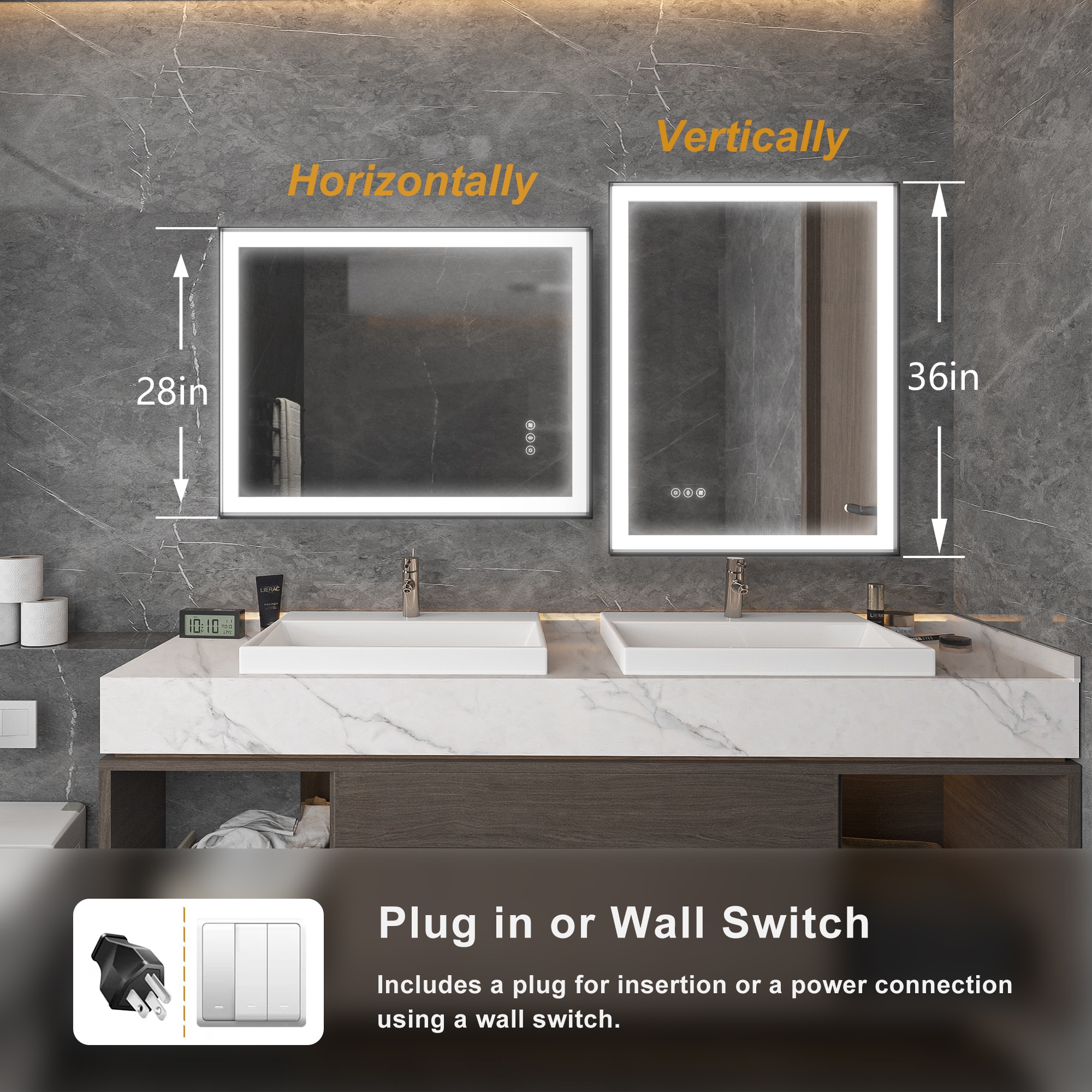 Maxax MS02-2836-II Framed-Bath-Mirrors - View #3