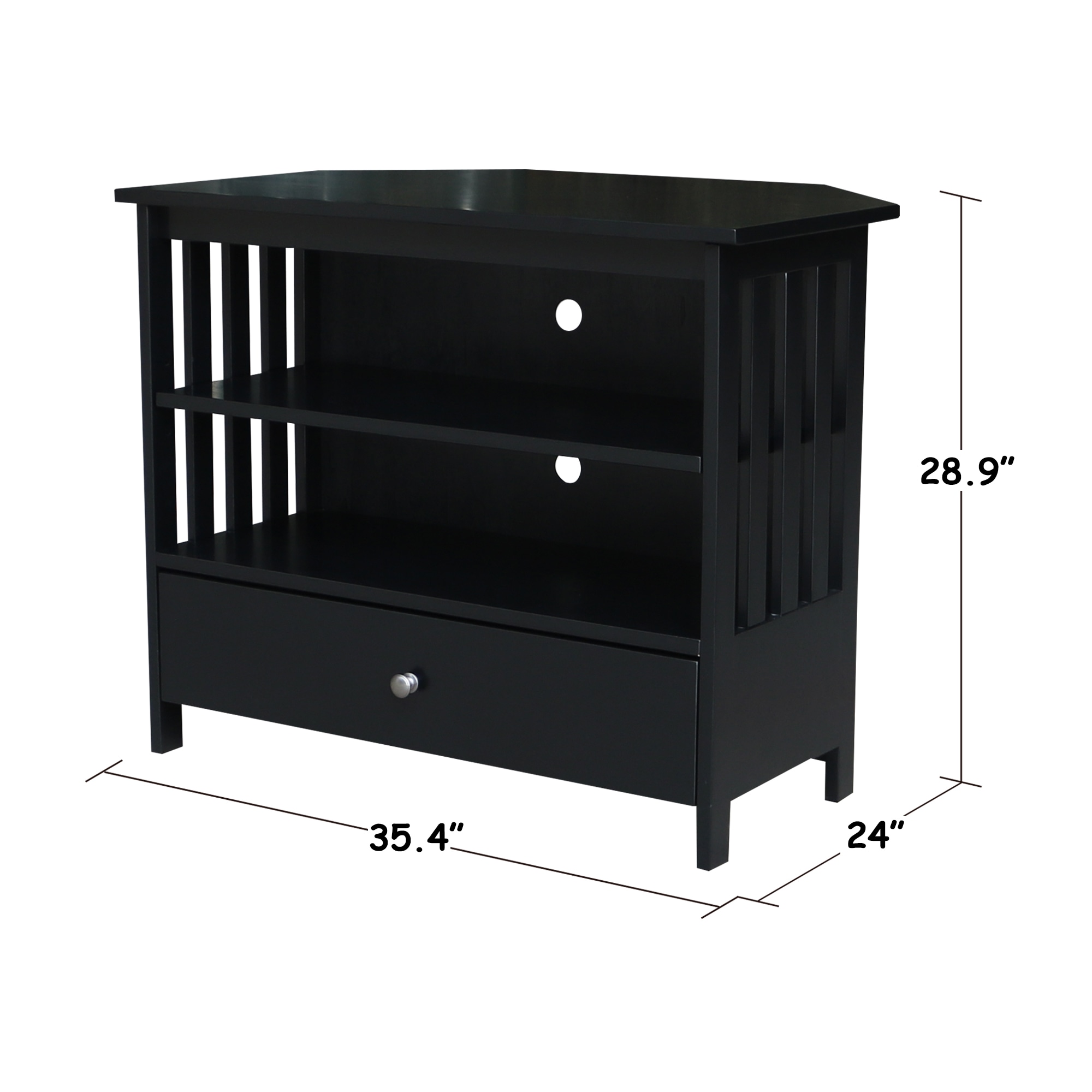 International concepts deals corner tv stand