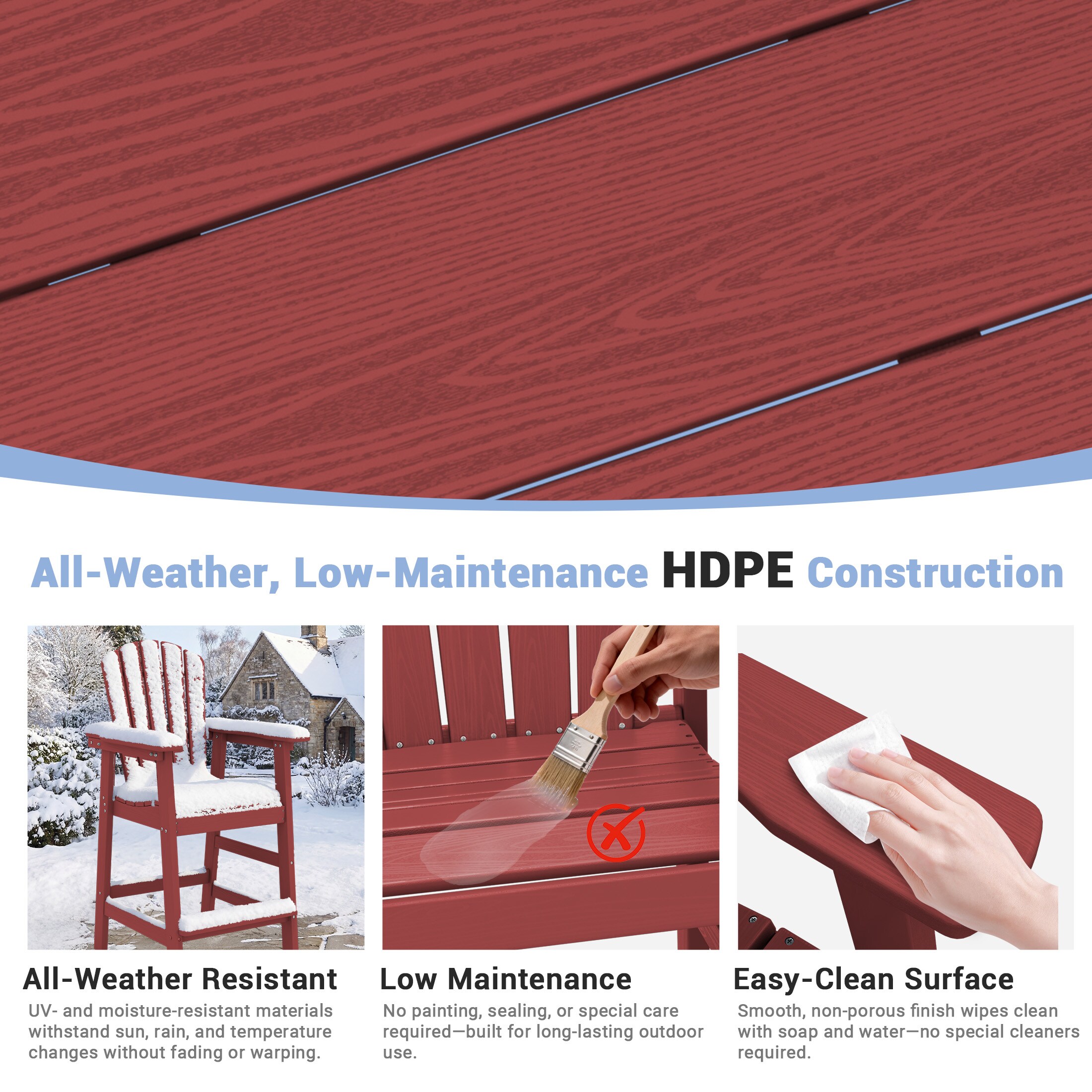 Serwall SW-2DPHC-RD Patio-Chairs - View #6