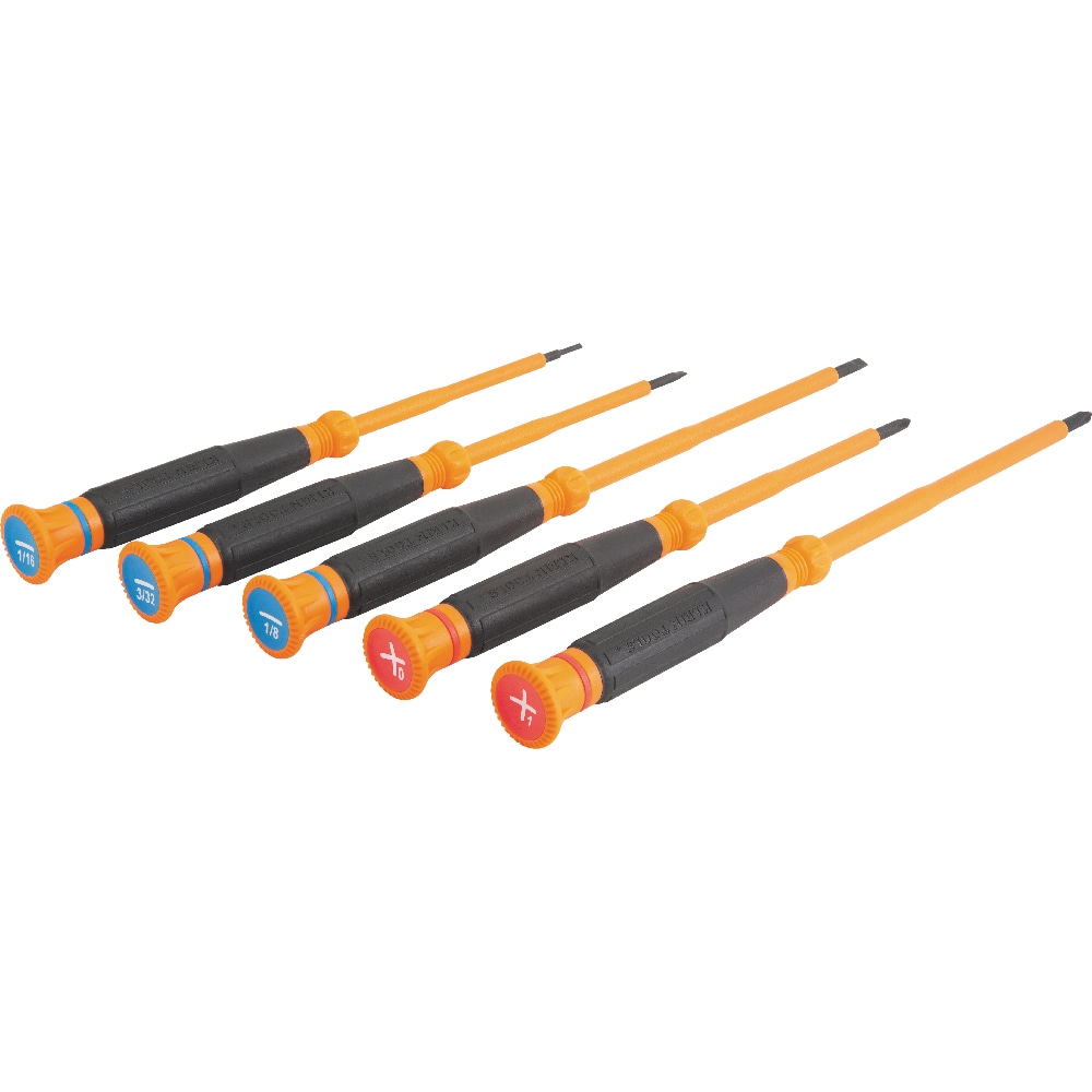 Klein Tools 5-Piece Bi-material Handle Insulated Slotted and