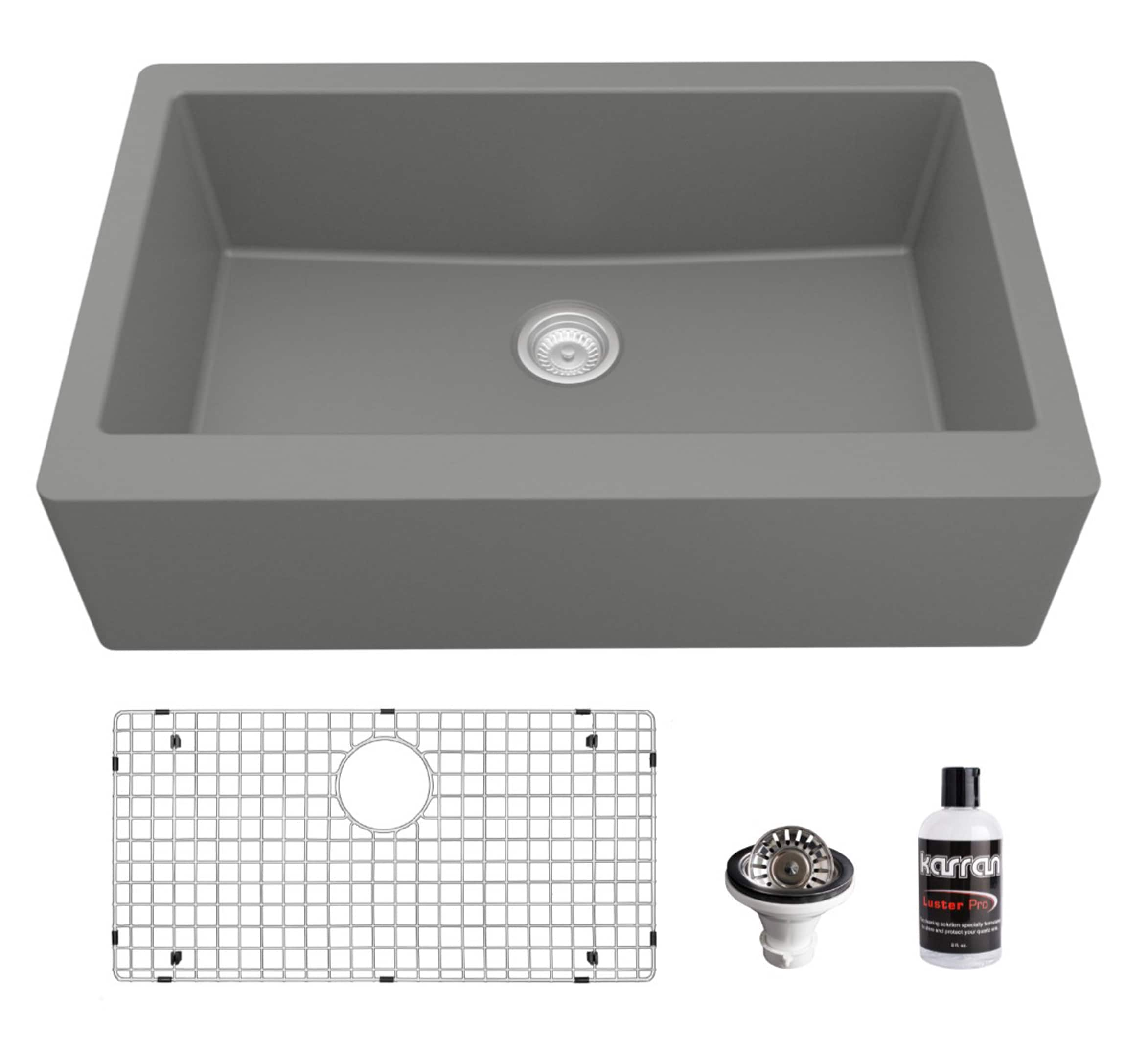 Farmhouse 3018  30-Inch Concrete Apron-Front Kitchen Sink