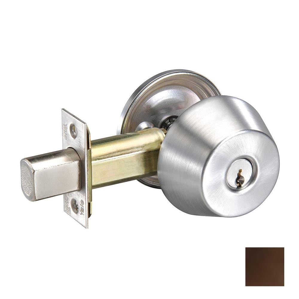 Yale Security E1r Oil-Rubbed Bronze Single-Cylinder Deadbolt at Lowes.com