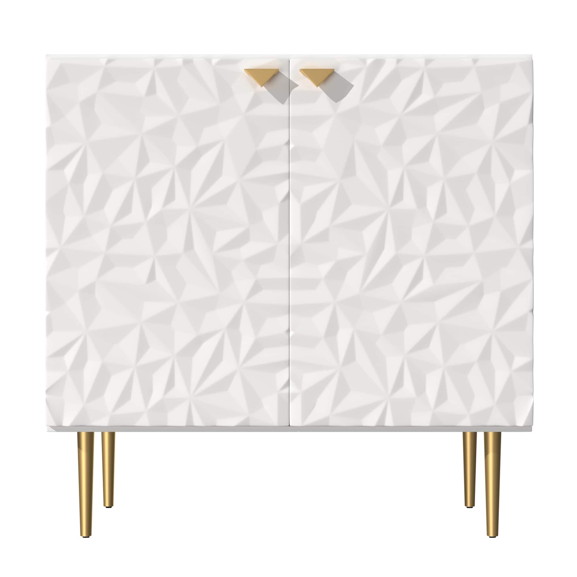 Clihome 15.75-in W x 55.45-in H Mdf White Freestanding Utility Storage Cabinet