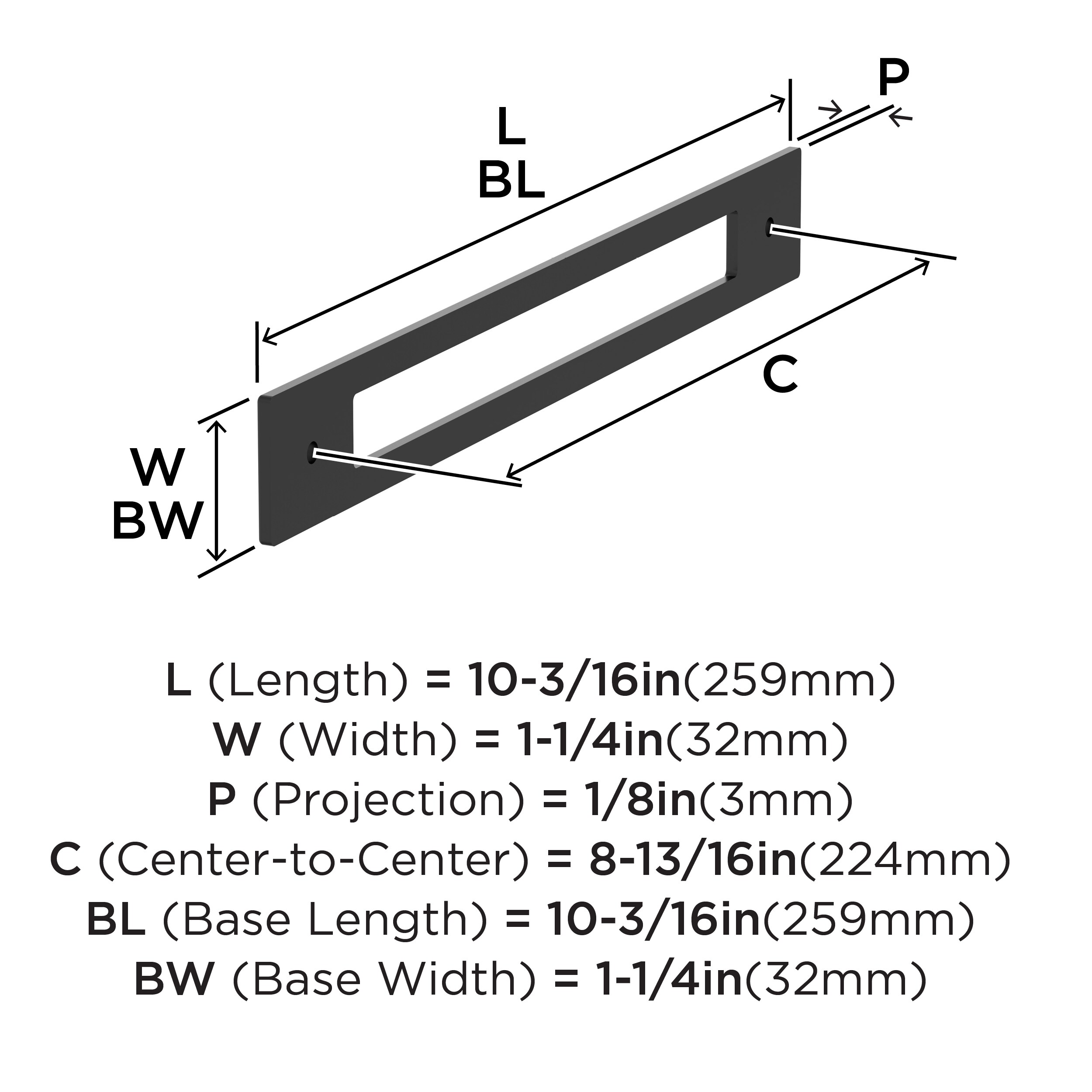 Amerock BP37786MB Drawer-Hardware - View #4