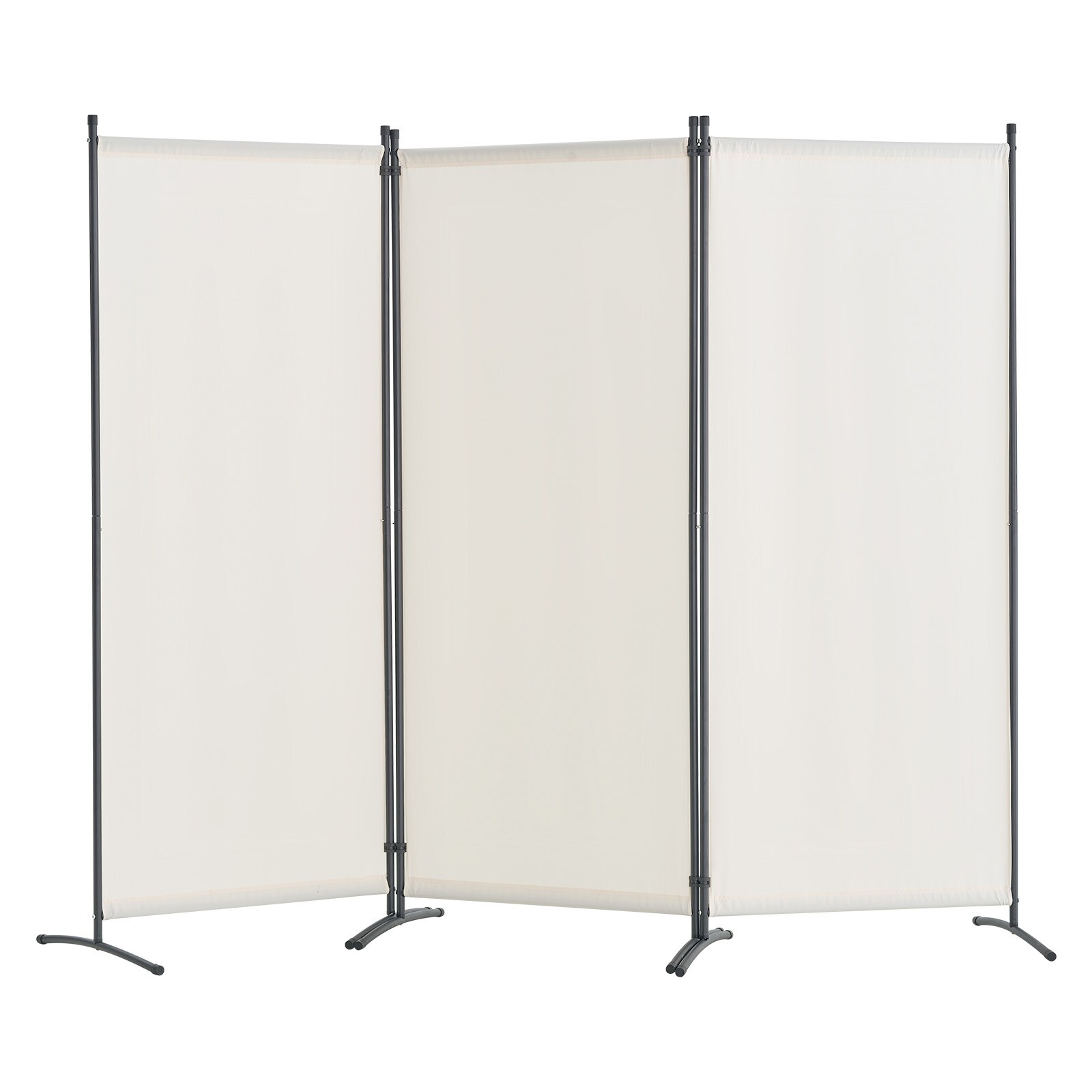 VEVOR Room Divider 3 Panel Room Dividers and Folding Privacy Screens Fabric Partition Room Dividers for Office Bedroom Dining Room Study Freestanding White